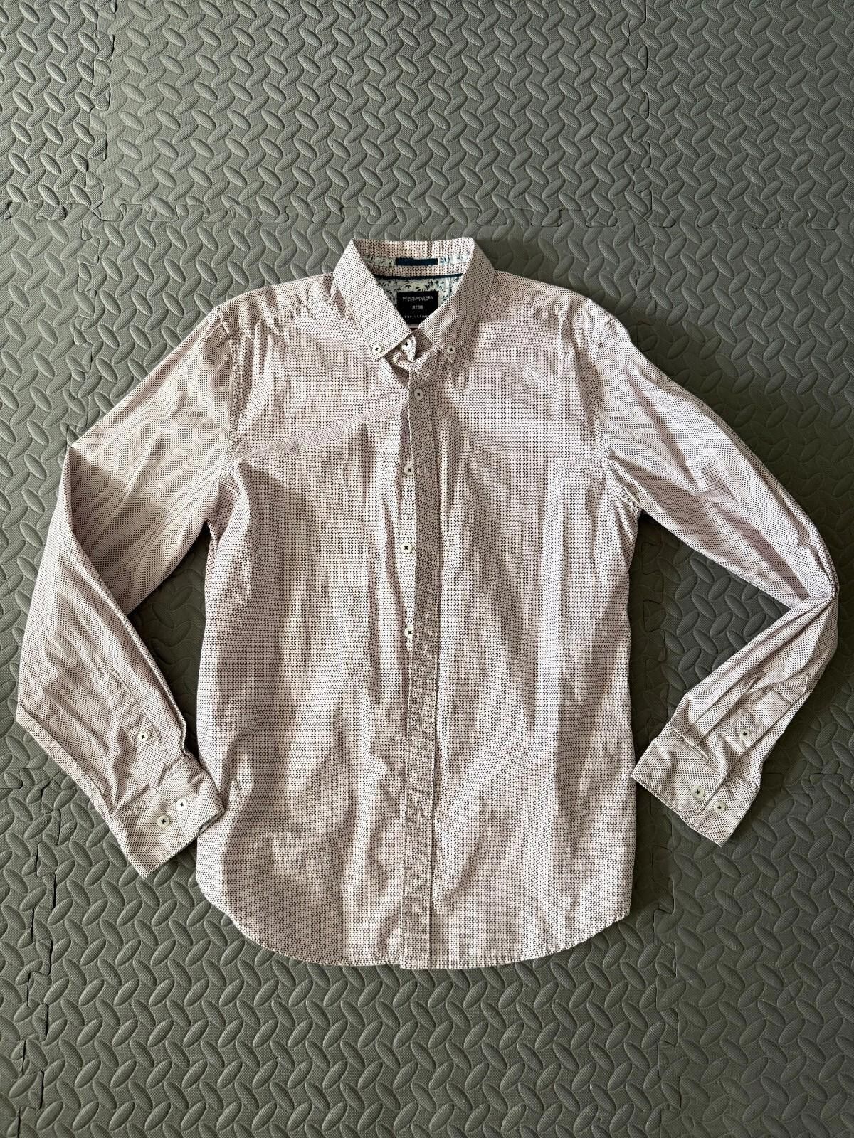 Denim & Flower Denim & Flower Shirt Men S Slim Fit Button-Up Long Sleeve Size US S / EU 44-46 / 1 - 1 Thumbnail
