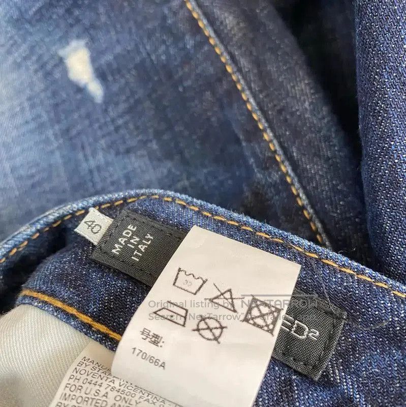 Other DSQUARED2 L Size Blue Cotton Casual Pants . Size 30" / US 8 / IT 44 - 6 Thumbnail