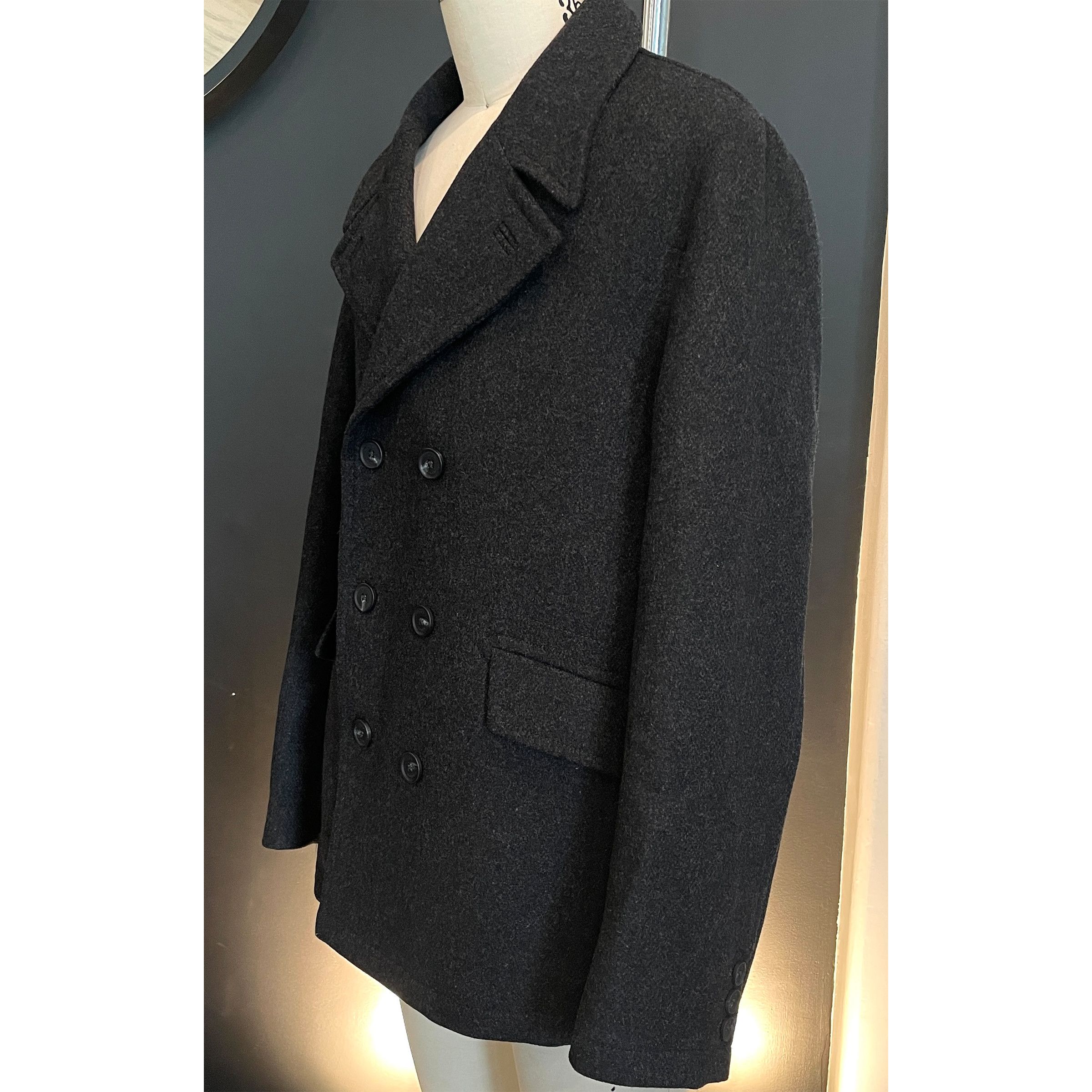 Ted Baker Ted Baker 273719 Charco Grey Short Wool Blend Peacoat Size 5 Size US XXL / EU 58 / 5 - 4 Thumbnail