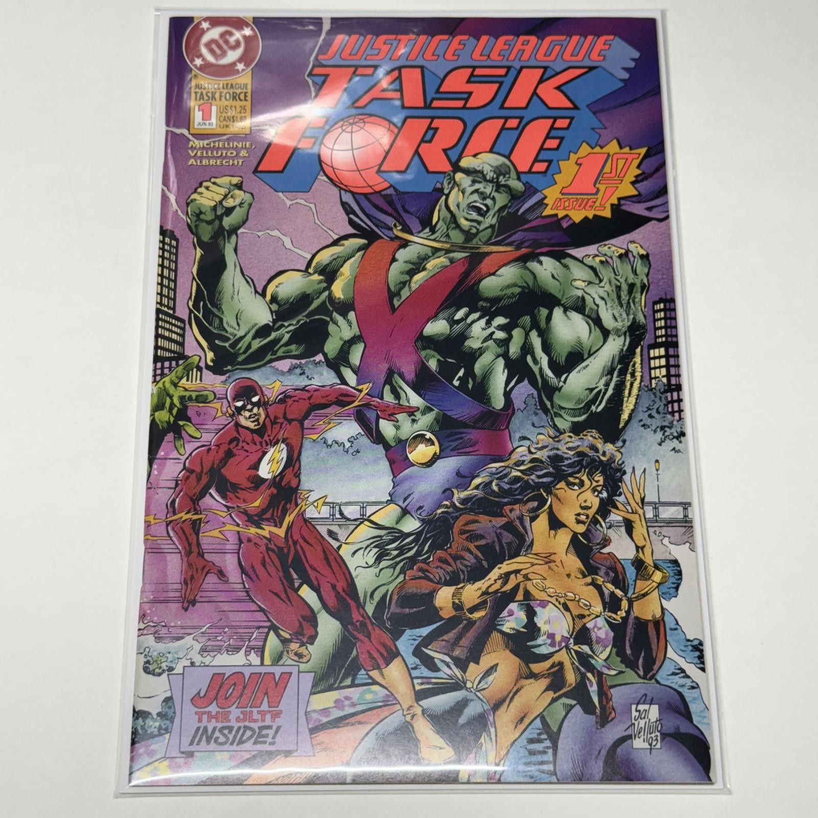 DC Comics DC Justice League Task Force #1 JUN 1993 First Issue Comic Size ONE SIZE - 9 Thumbnail