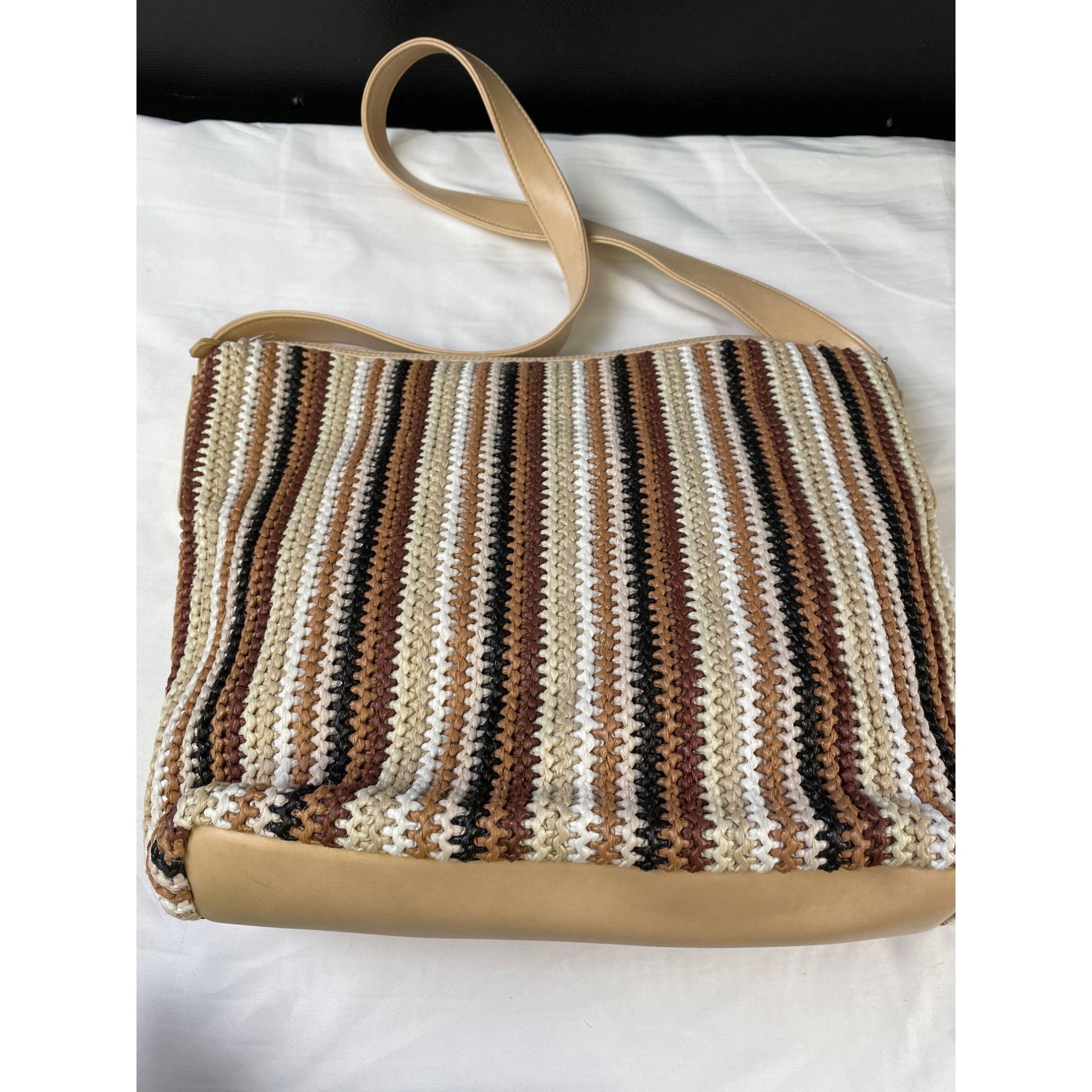 Other Stone Mountain Women's Crocheted Tan Multi Shoulder bag SKU Size ONE SIZE - 3 Thumbnail