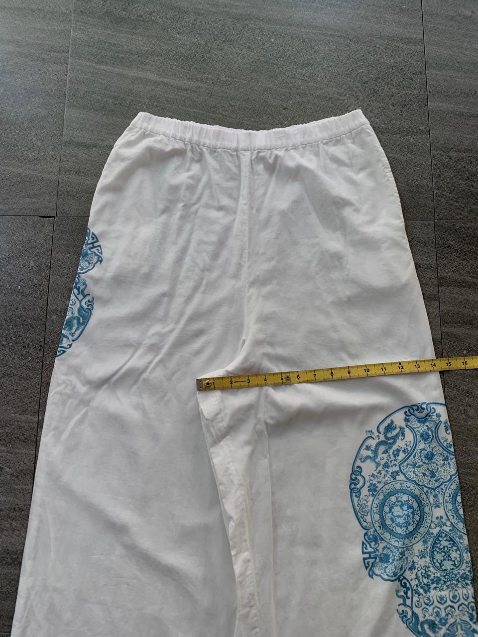 Junya Watanabe FREE TAX! Skull Graphic Relaxed/Easy Pants Size US 31 - 14 Thumbnail