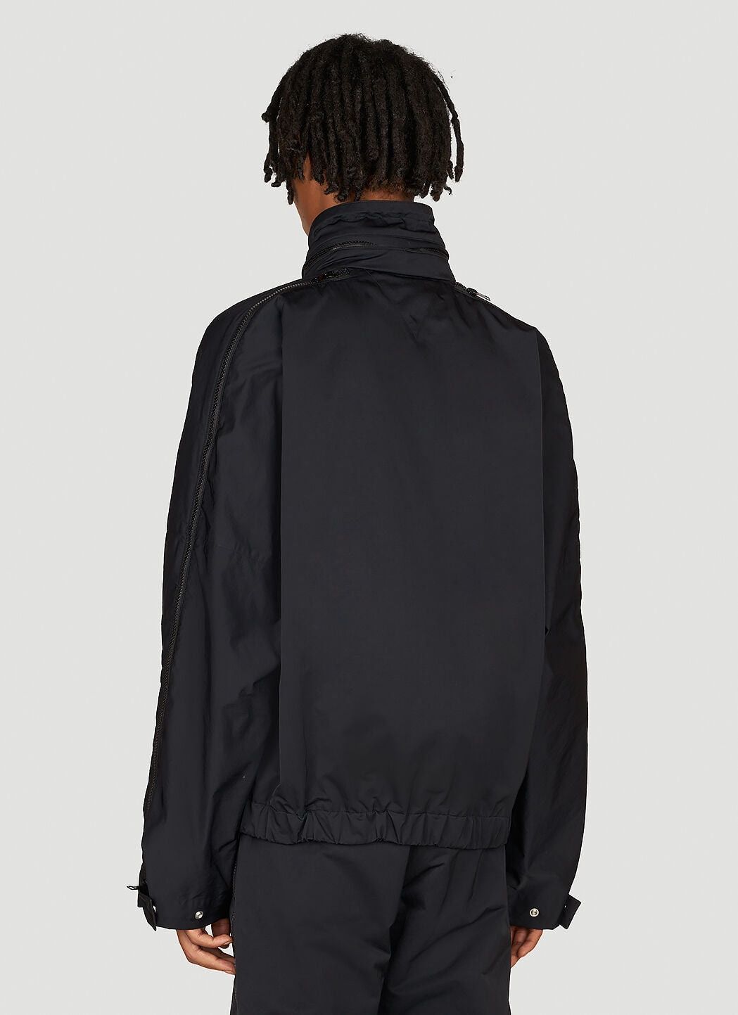 Bottega Veneta o1lv12m1024 Contrasting Zipper Tech Nylon Jacket in Black Size US XS / EU 42 / 0 - 5 Thumbnail