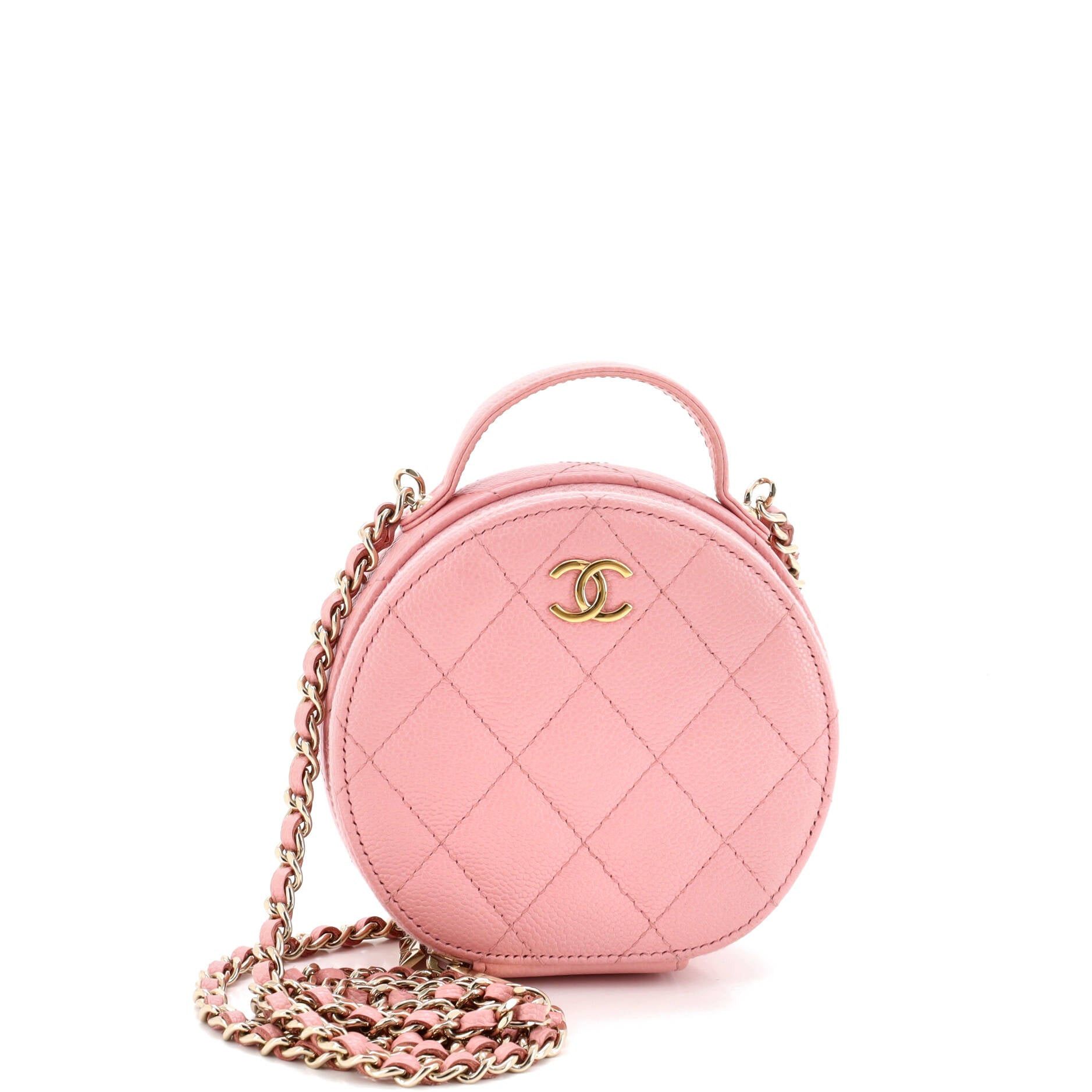 Chanel Handle with Care Round Vanity Case with Chain Size ONE SIZE - 1 Thumbnail