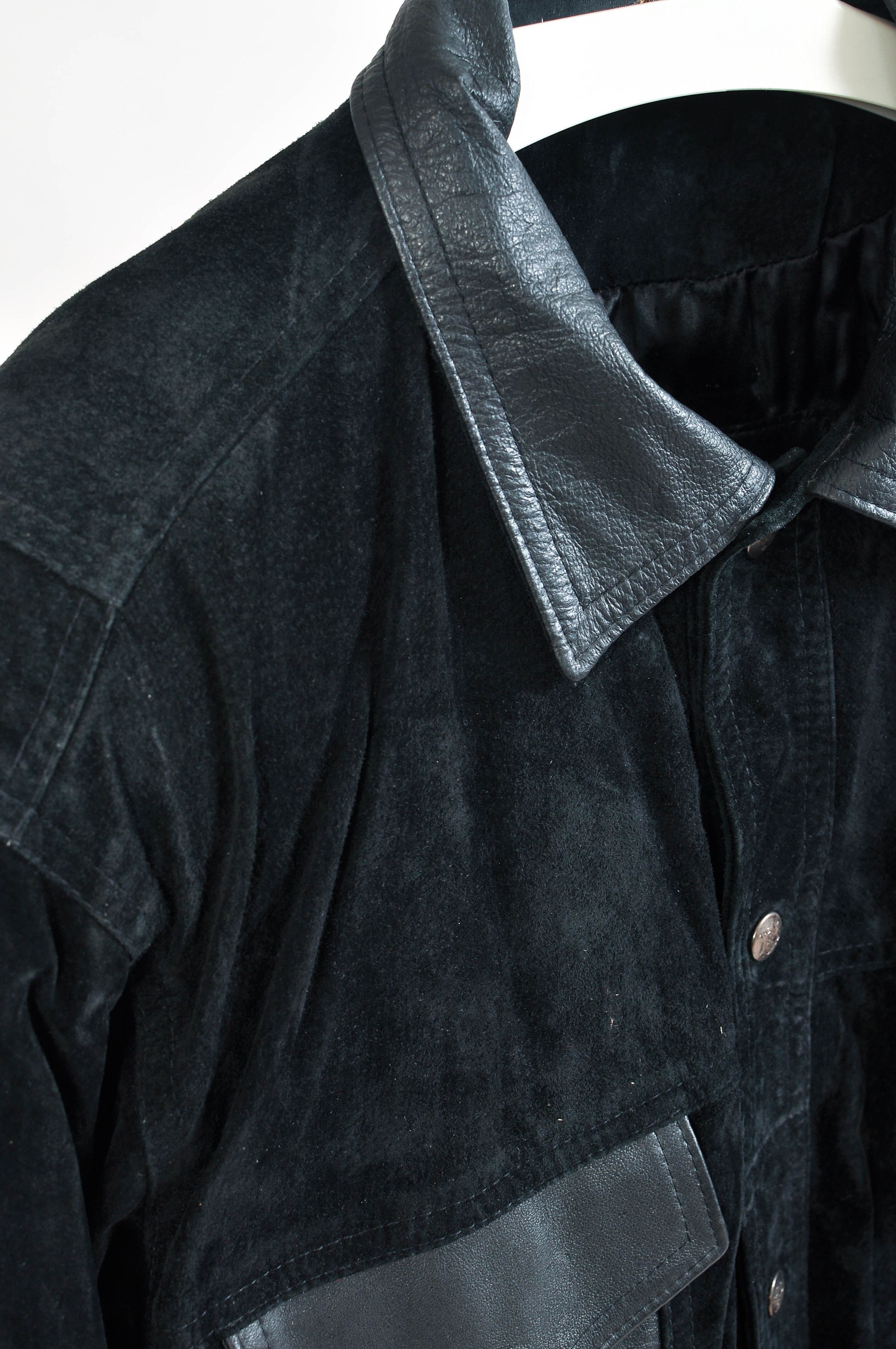 Other Vintage 80s Suede Leather Black Jacket Size US M / EU 48-50 / 2 - 4 Thumbnail