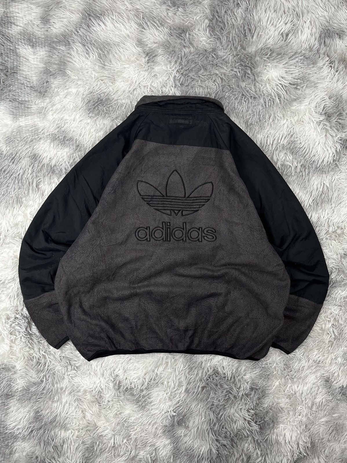 Adidas Vintage Adidas Big Logo Full Zip Jacket Size US L / EU 52-54 / 3 - 7 Thumbnail
