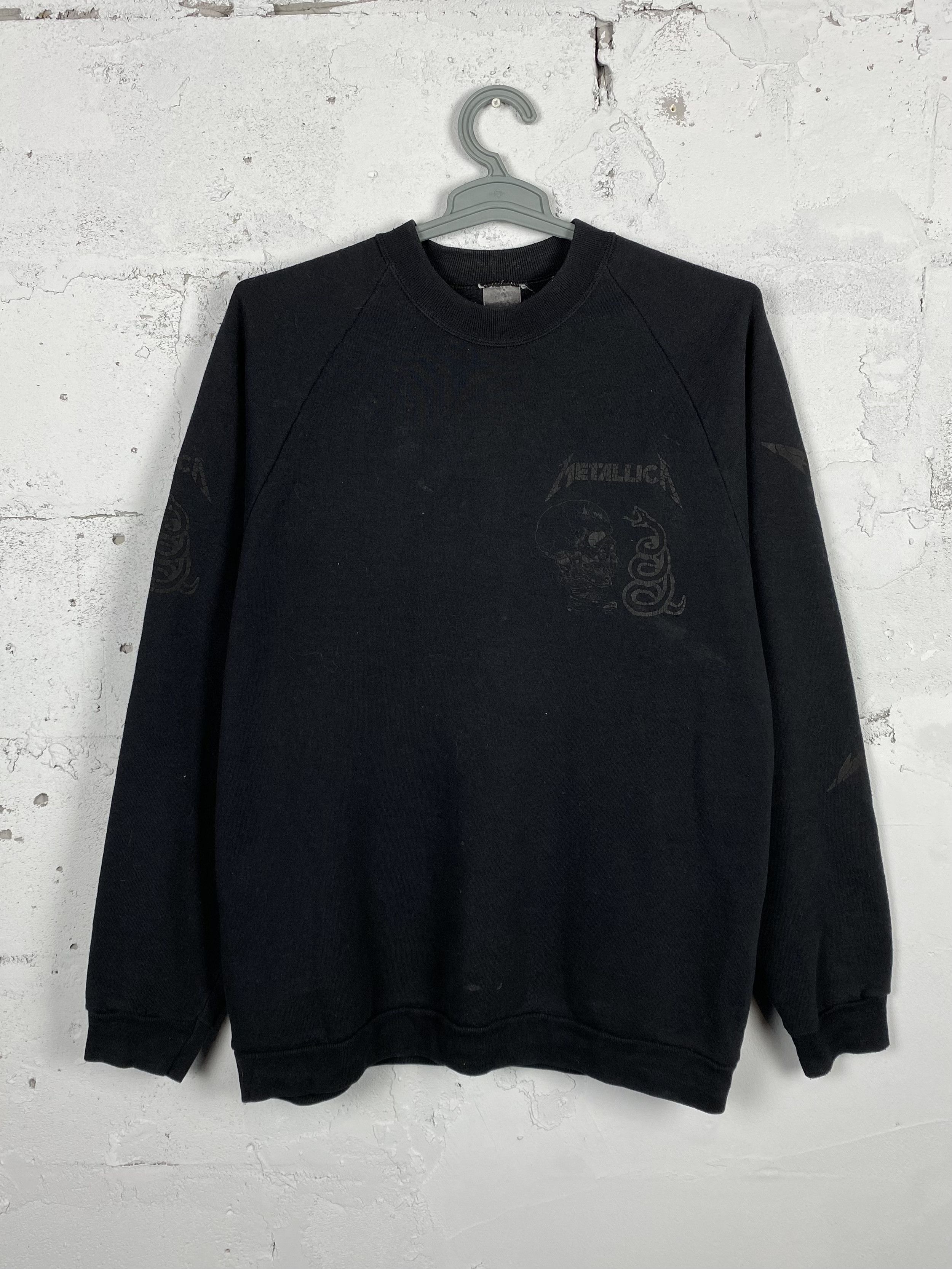 Metallica × Vintage Vintage 1991 Rare Metallica Black Album Sweatshirt Size US XL / EU 56 / 4 - 6 Thumbnail