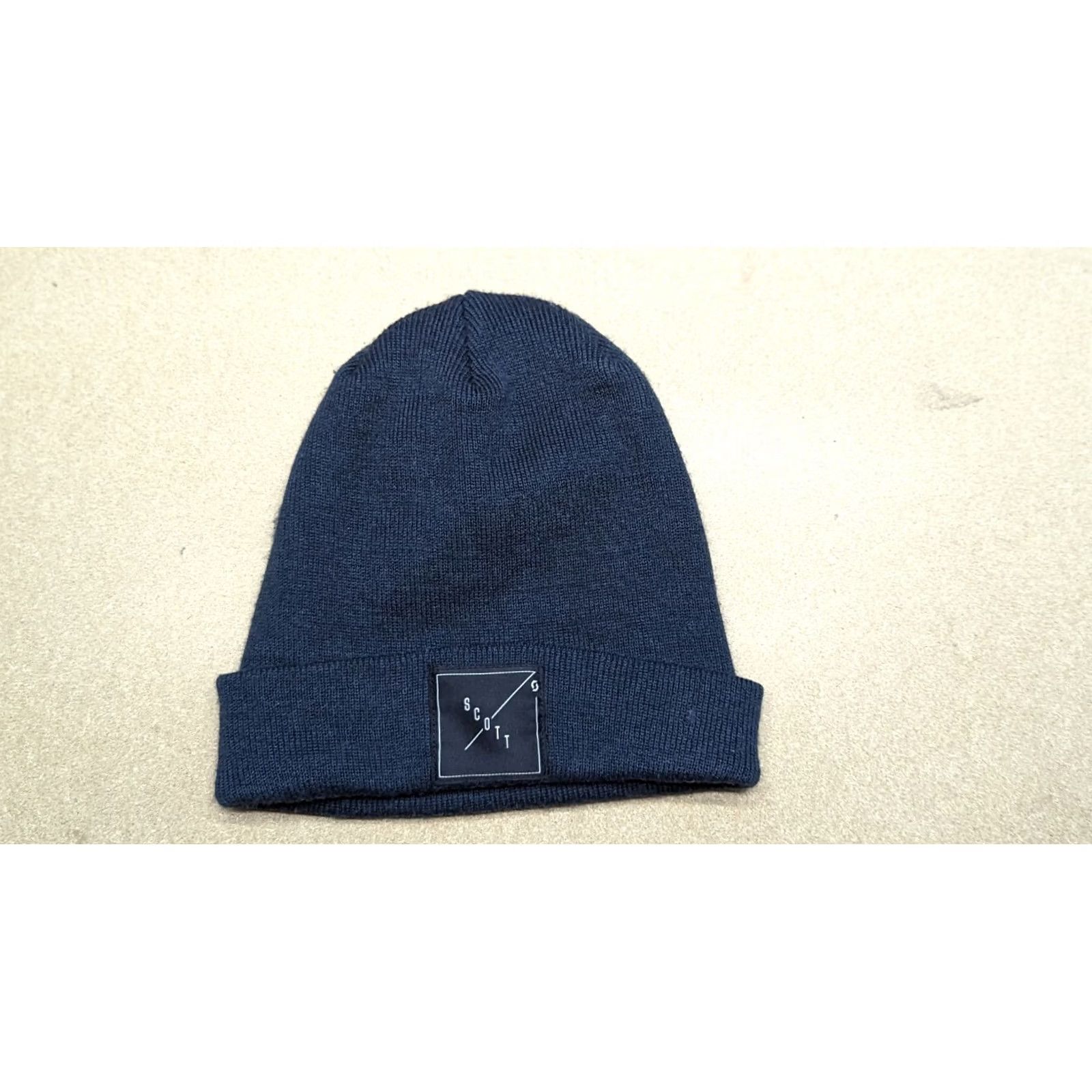 Vintage SCOTT Blue Beanie Hat One Size Cuffed Casual Beanie Unisex Adults Knit Lined Winter Fall Spring Sports Cap Mens Womens Boys Girls Size ONE SIZE - 2 Thumbnail