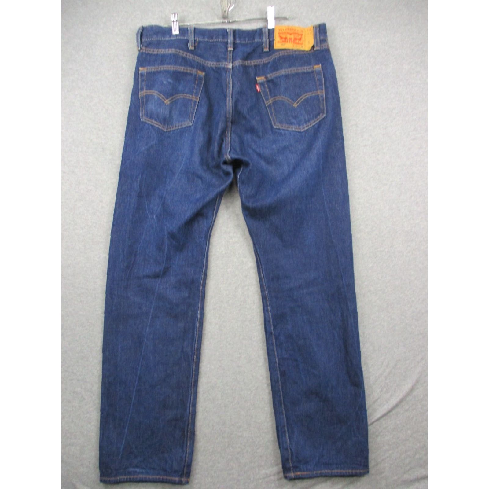Levi's VINTAGE Levi's 501 XX Jeans Jeans 36x31 Men's Button Fly Blue Dark Wash Distressed Classic 5-Pocket Levi's 501 Series Mens Blue Dark Wash Jeans 36x31 Size US 36 / EU 52 - 3 Thumbnail