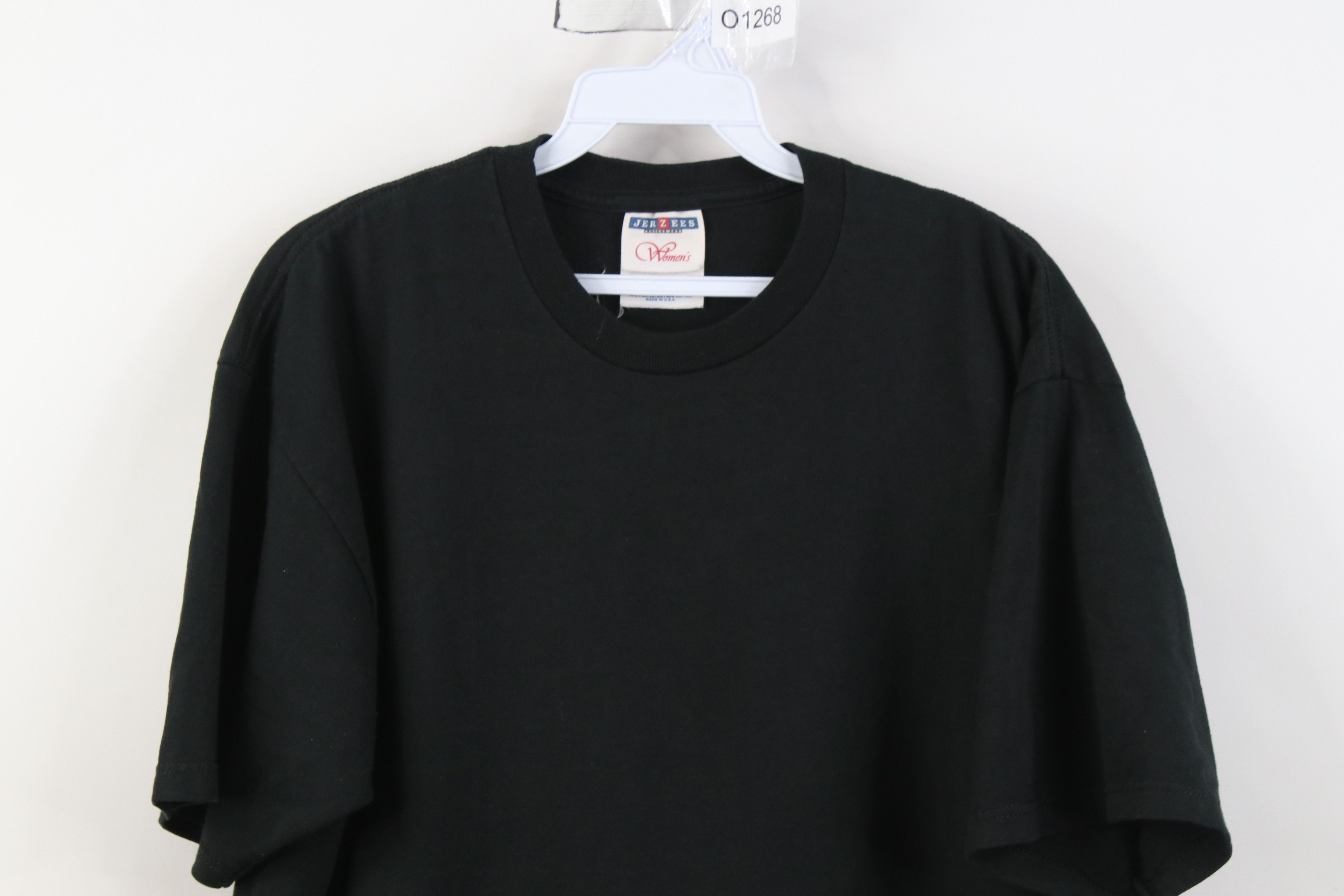 Vintage Vintage 90s Streetwear Blank Short Sleeve T-Shirt Black USA Size M / US 6-8 / IT 42-44 - 2 Thumbnail
