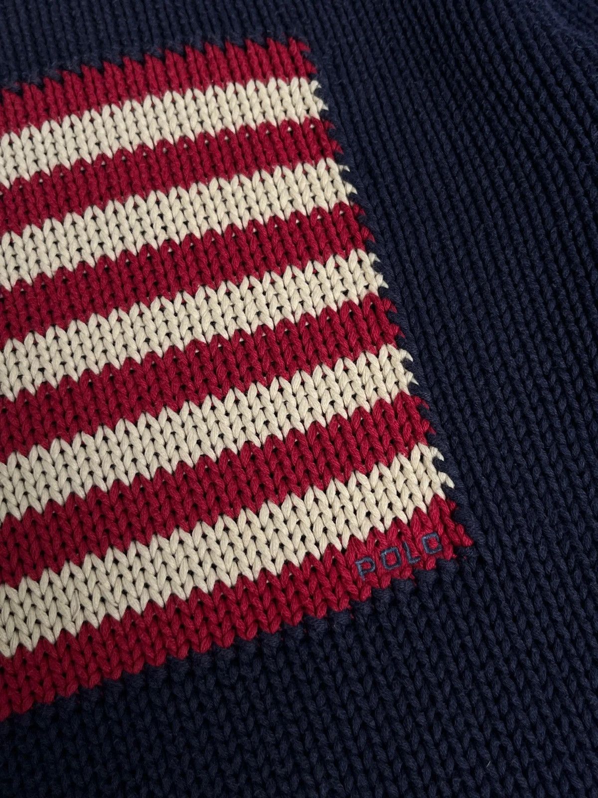 Polo Ralph Lauren Vintage 80s Polo Ralph Lauren USA Flag Polo USA Flag Size US L / EU 52-54 / 3 - 4 Thumbnail
