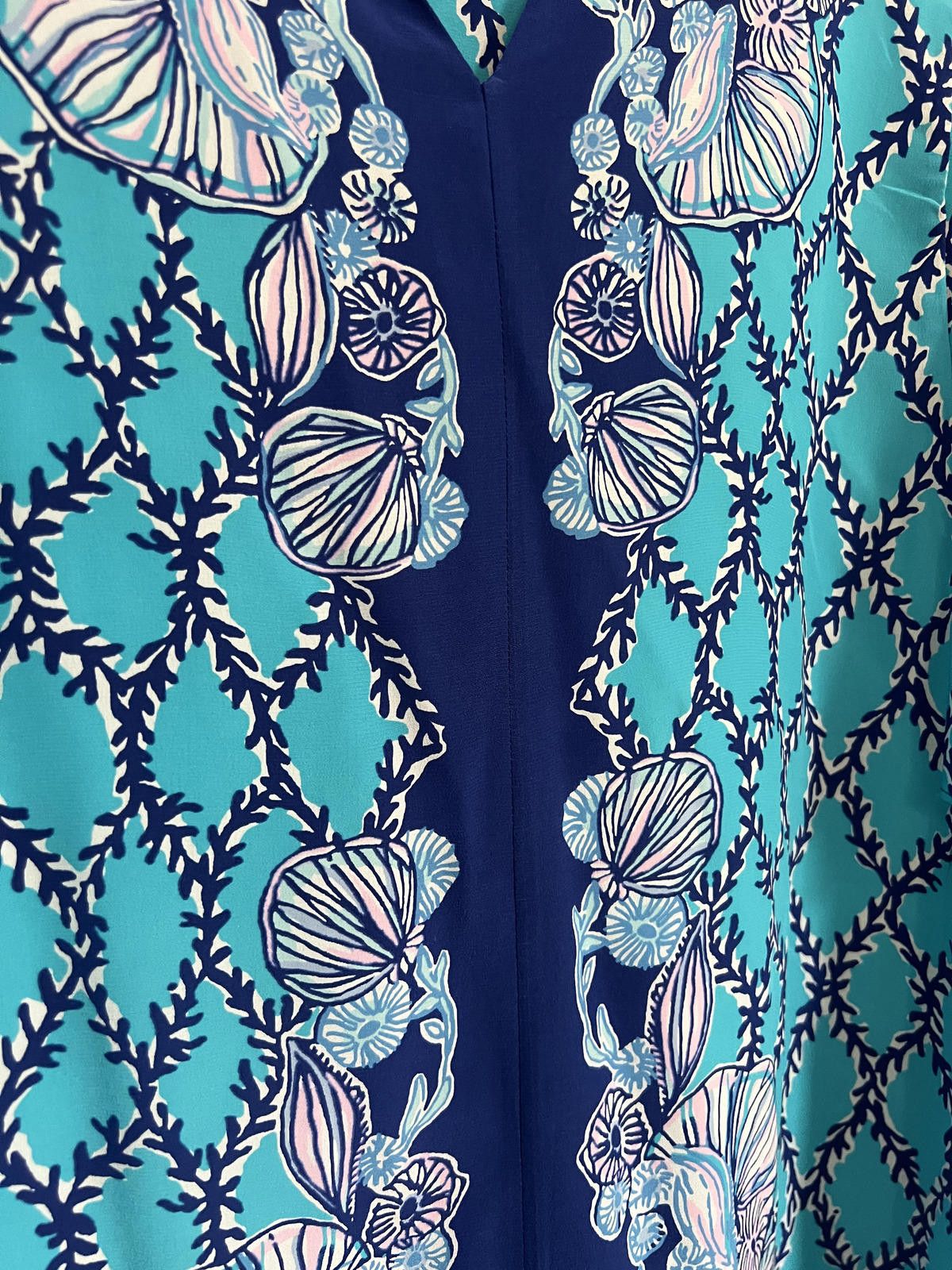 Lilly Pulitzer Lilly Pulitzer Shalynn Silk Caftan Lapis Lazuli Size M / US 6-8 / IT 42-44 - 3 Thumbnail