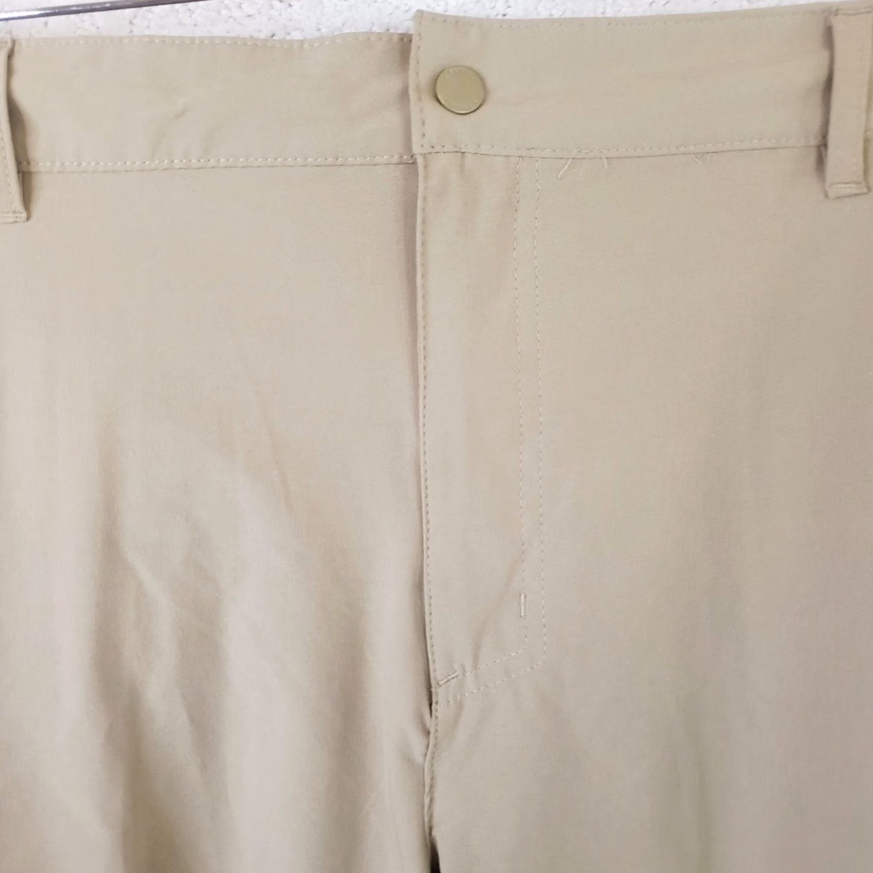 Vintage Columbia Shorts Mens 38 Tan Beige 10 Inseam Quick Dry Fishing Stretch Pockets Moisture Wicking Regular Fit Casual Activewear Summer Fall Spring (Mens) Size US 38 / EU 54 - 3 Thumbnail