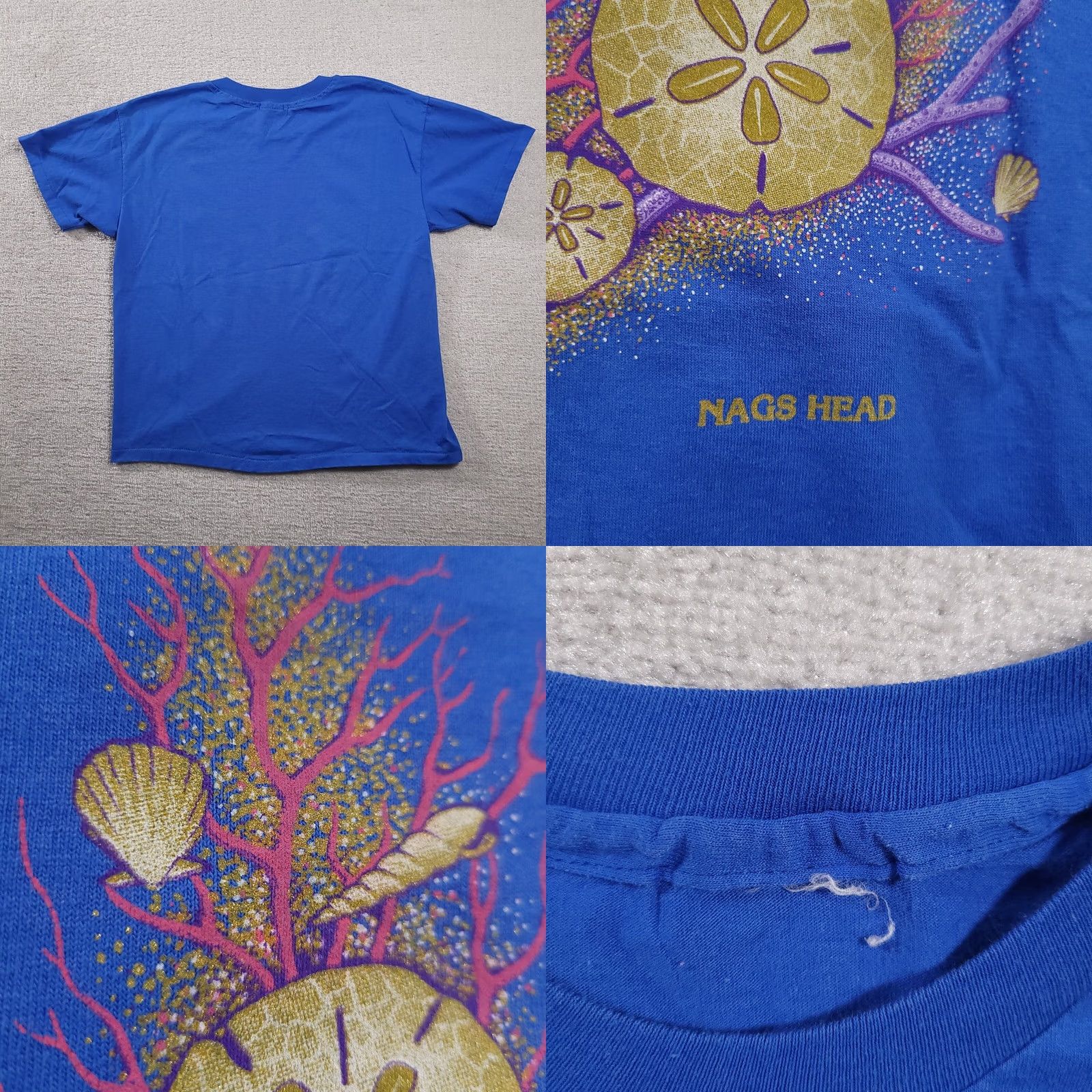 Vintage VINTAGE Blue Adult XL T Shirt Nags Head Beach 80s 90s Short Sleeve Size US XL / EU 56 / 4 - 8 Thumbnail