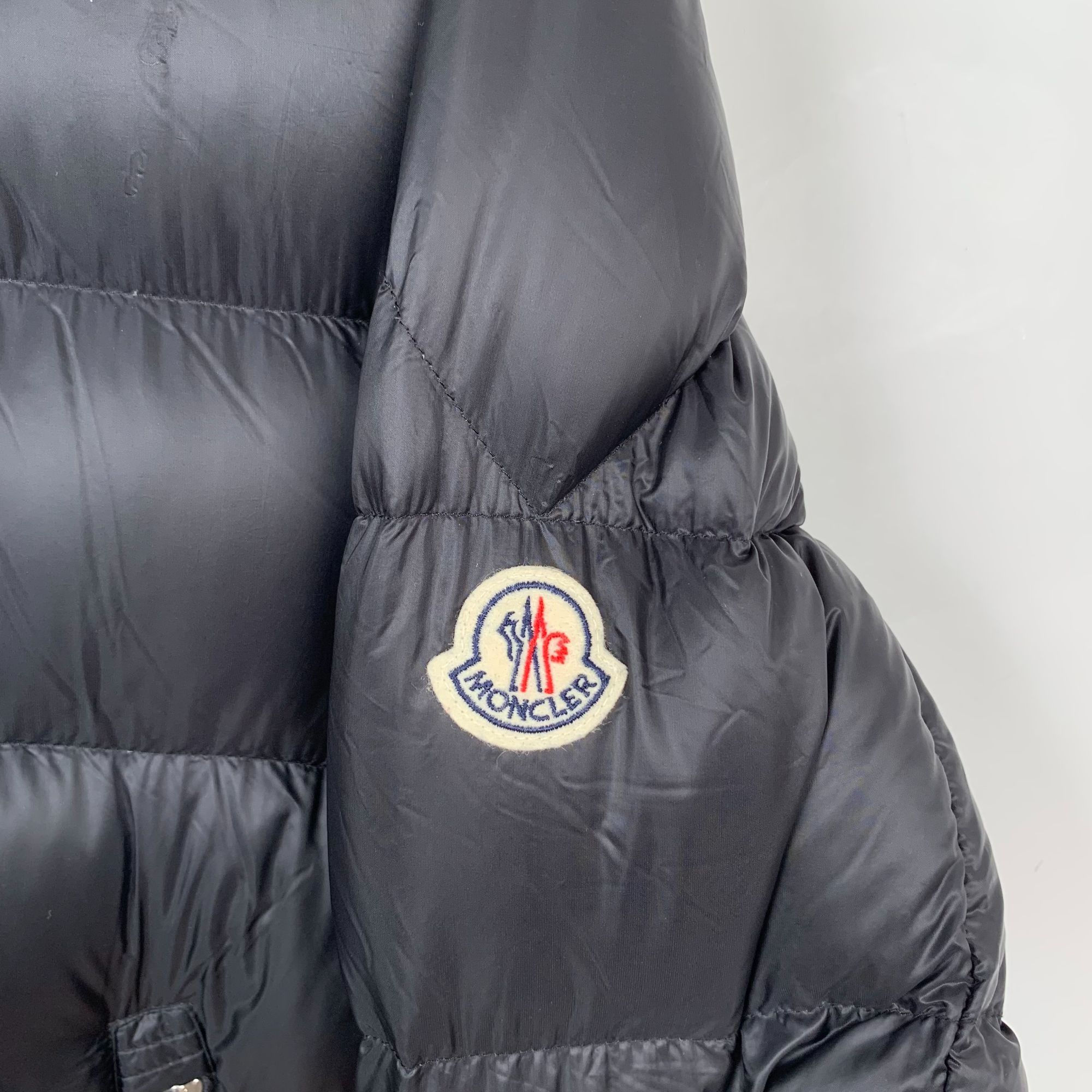 Moncler Moncler Jeanbart Navy Hooded Down Jacket with Logo (Size S) Size US S / EU 44-46 / 1 - 5 Thumbnail