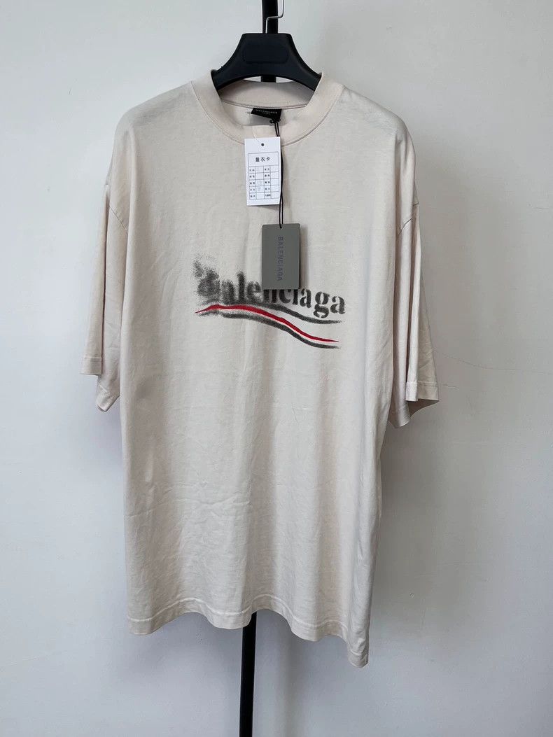 Balenciaga Balenciaga Monogrammed crewneck short sleeve T-shirt Size US S / EU 44-46 / 1 - 1 Thumbnail