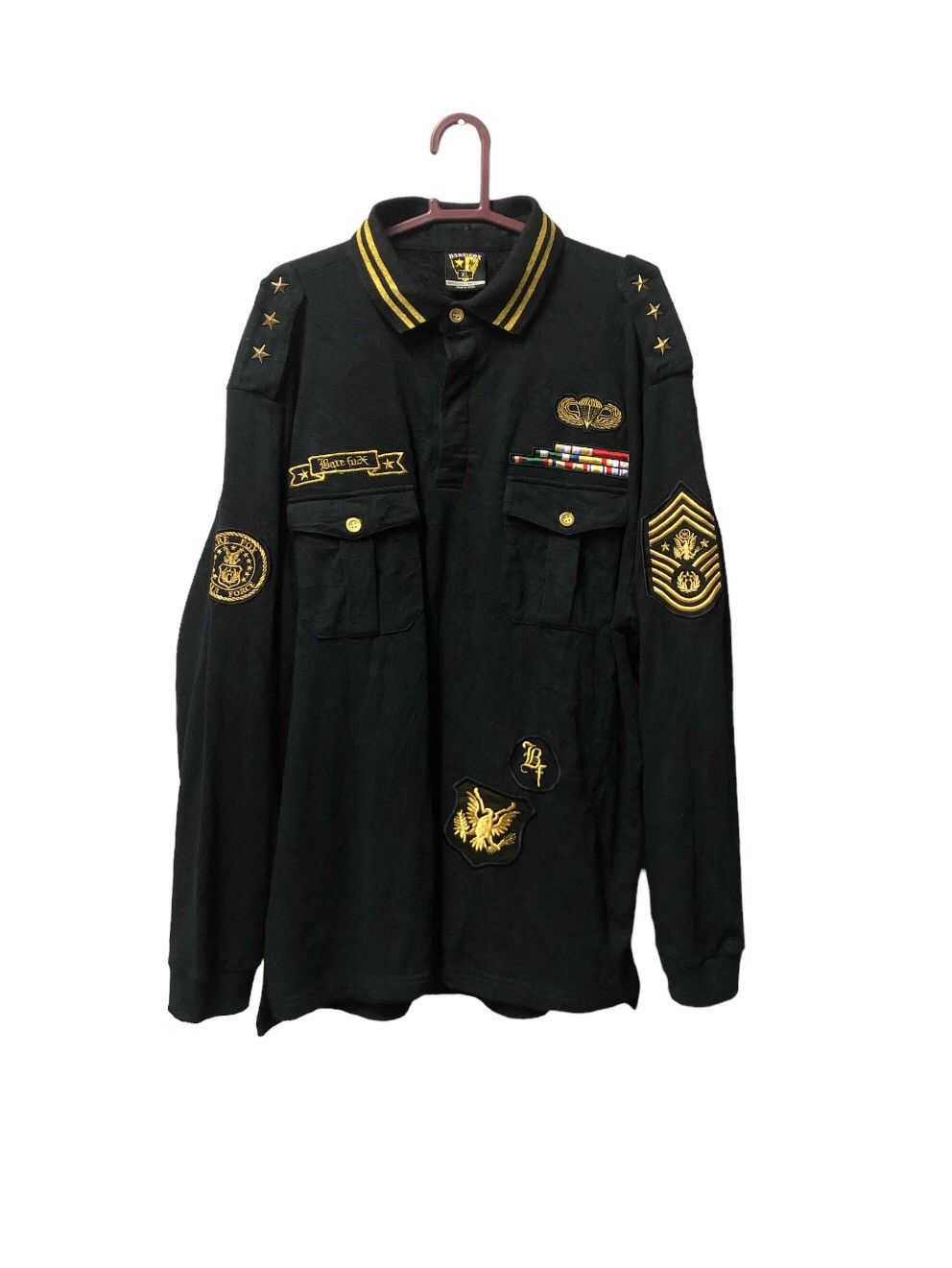 Other Bare Fox Air Force Polo Tee Long Sleeve Shirt Size US XL / EU 56 / 4 - 1 Thumbnail