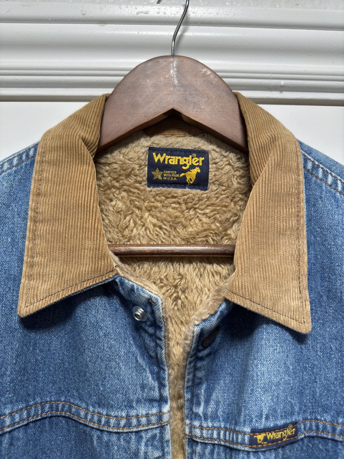 Vintage Faux Sherpa Denim Jacket Size US M / EU 48-50 / 2 - 5 Thumbnail