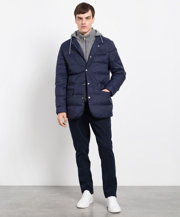 Brunello Cucinelli Jacket in Navy Size US XS / EU 42 / 0 - 4 Thumbnail