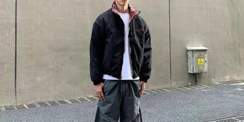 VIBE Reversible Jacket - Black and Red Plaid Size US M / EU 48-50 / 2 - 6 Thumbnail