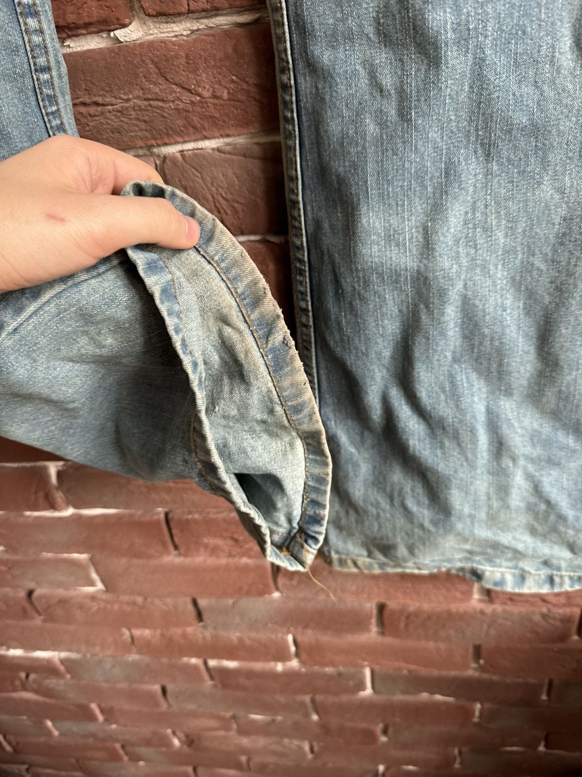 Diesel Vintage Y2k Rare Diesel Mud Wash Flared Jeans Pant Hype 32 Size US 32 / EU 48 - 12 Thumbnail