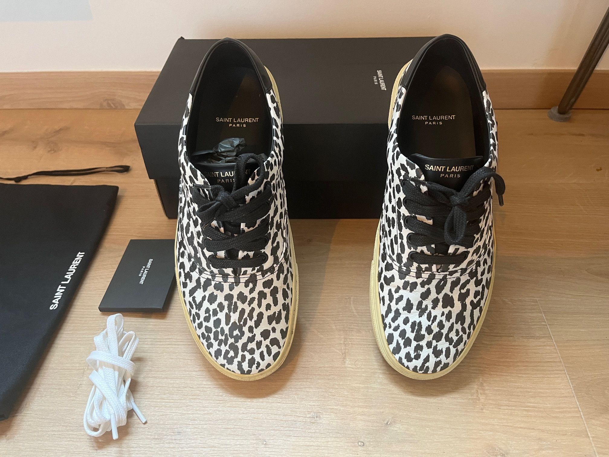 Saint Laurent Paris Babycat shoes softcalf | Grailed
