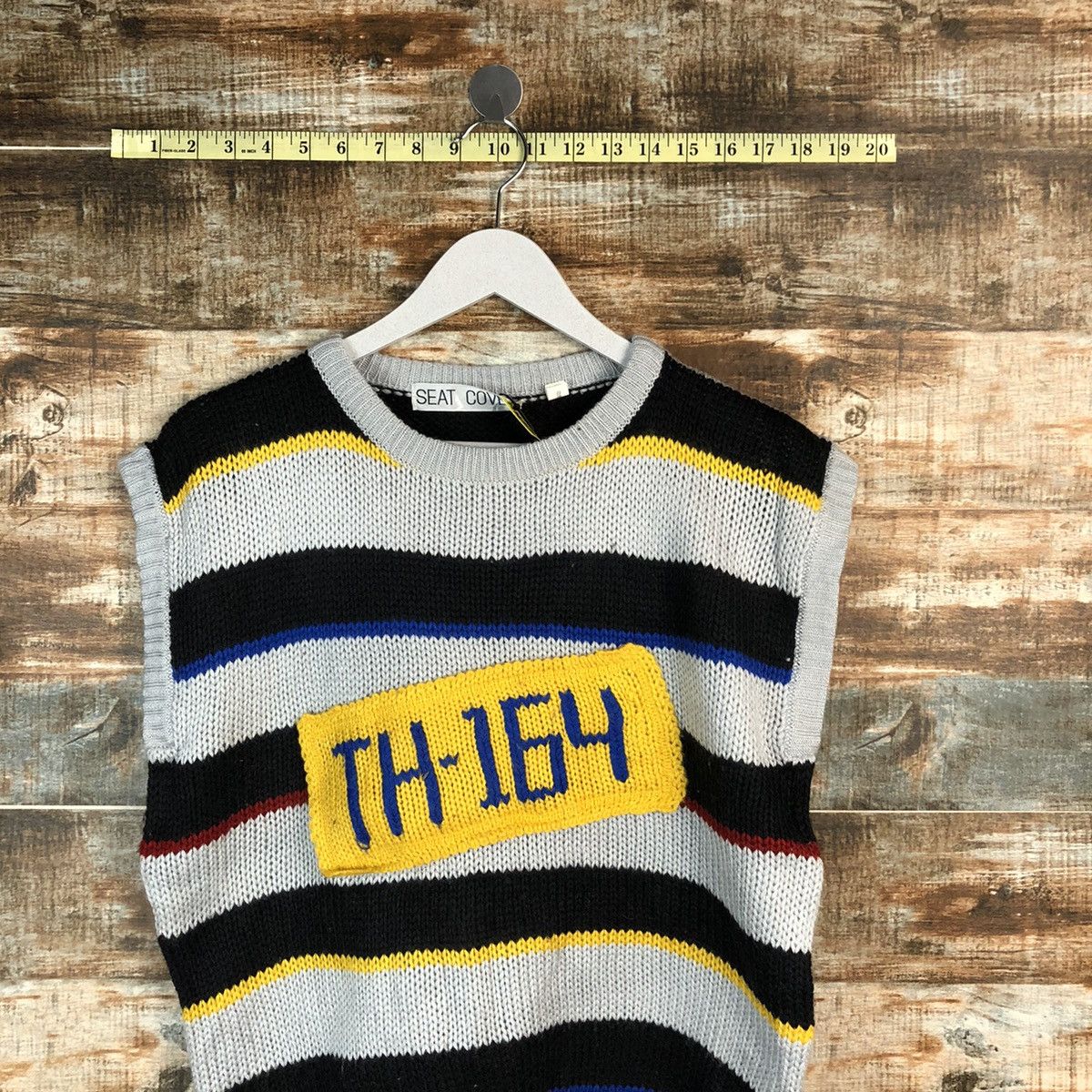 Homespun Knitwear Sean Cover Stripe Vest Knitwear #A1653 Size US S / EU 44-46 / 1 - 2 Thumbnail
