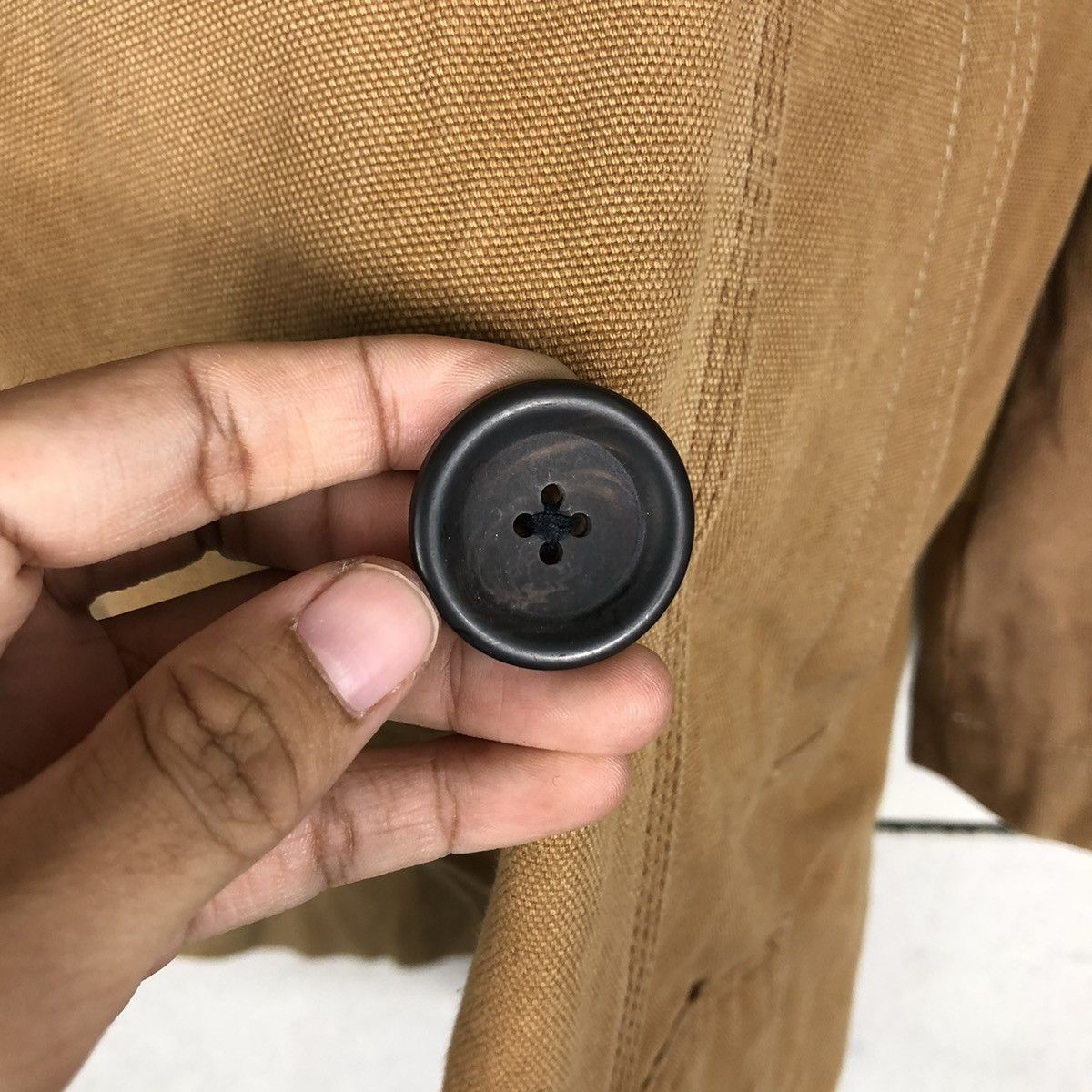 Japanese Brand 🔥VINTAGE DETROIT DUCK CANVAS CHORE JACKET NRF HIDDEN COLLAR Size US S / EU 44-46 / 1 - 15 Thumbnail