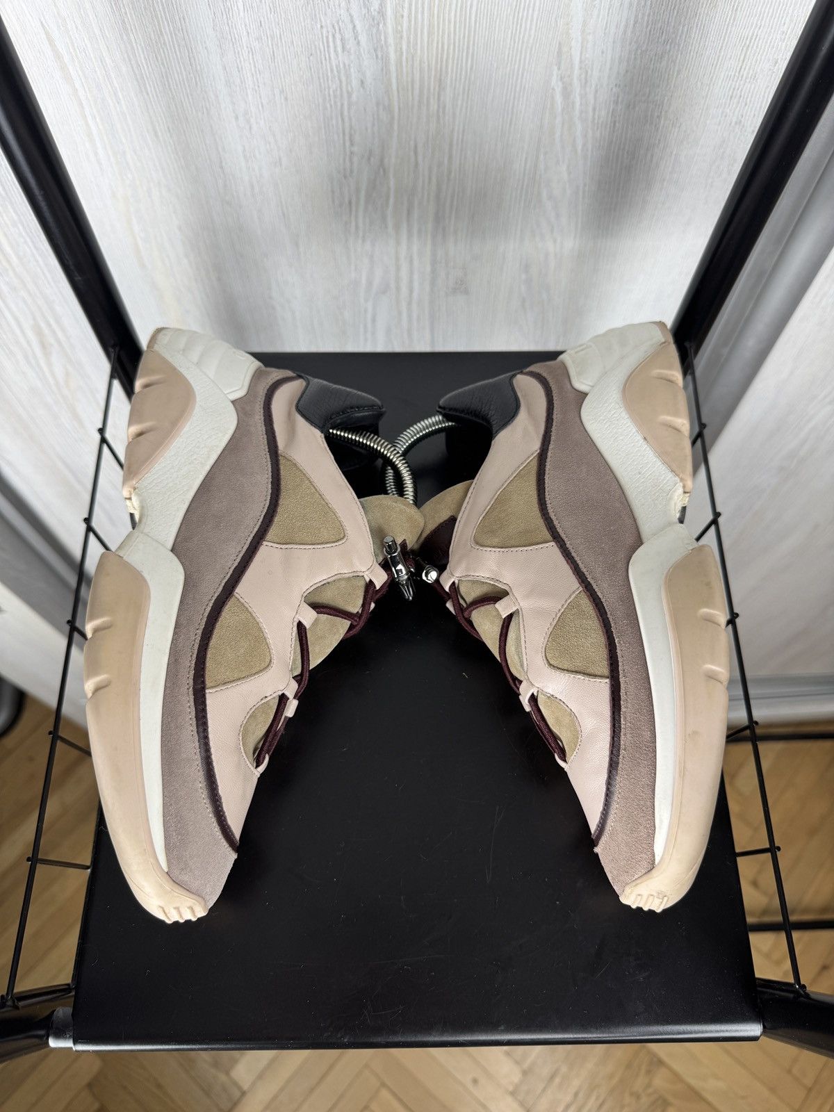 Longchamp LONGCHAMP Freeminder Cloud Beige Suede Sneakers Women’s 38 Size US 8 / IT 38 - 9 Thumbnail