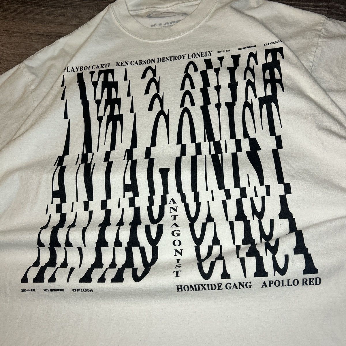 Playboi Carti Playboi Carti Antagonist Tour 2.0 concert t shirt white Size US XL / EU 56 / 4 - 2 Thumbnail