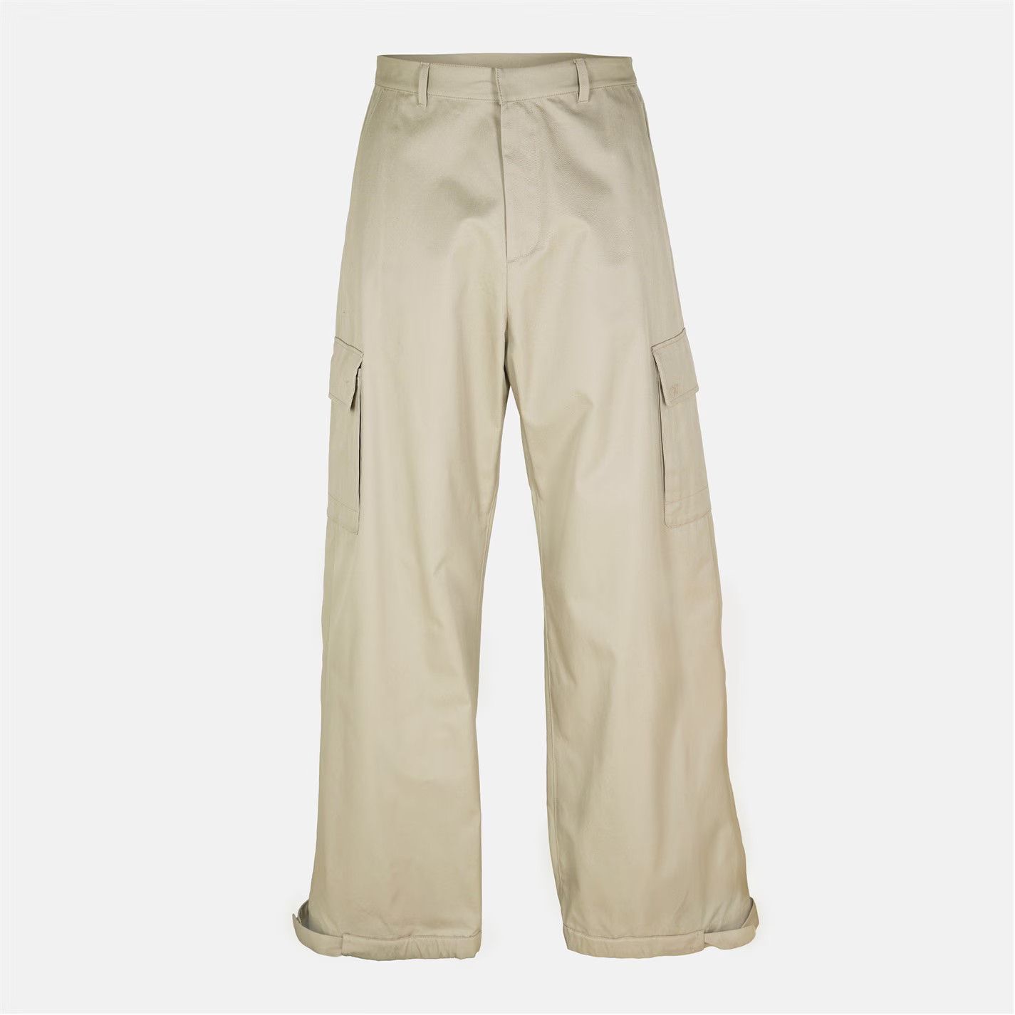 Off-White o1g2r1mq0226 Relaxed Fit Cargo Trousers In Beige Size US 30 / EU 46 - 1 Thumbnail