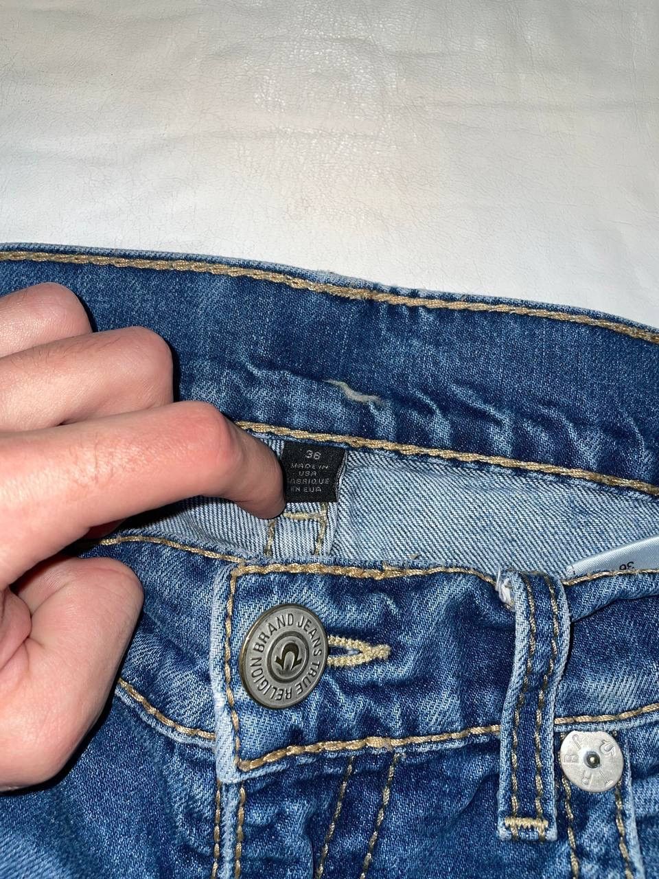 True Religion × Vintage True Religion Vintage Made in USA Distressed Jeans Size US 36 / EU 52 - 8 Thumbnail
