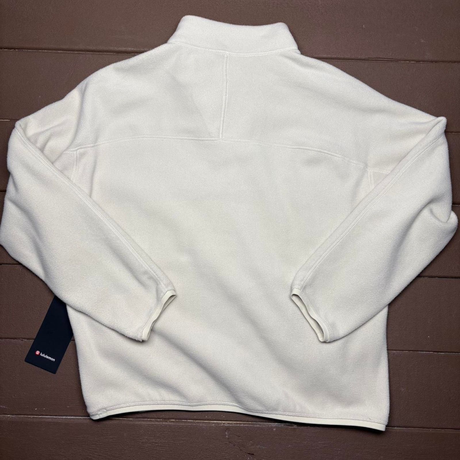 Lululemon White Mens Lululemon Quarter Zip-up Size US L / EU 52-54 / 3 - 6 Thumbnail