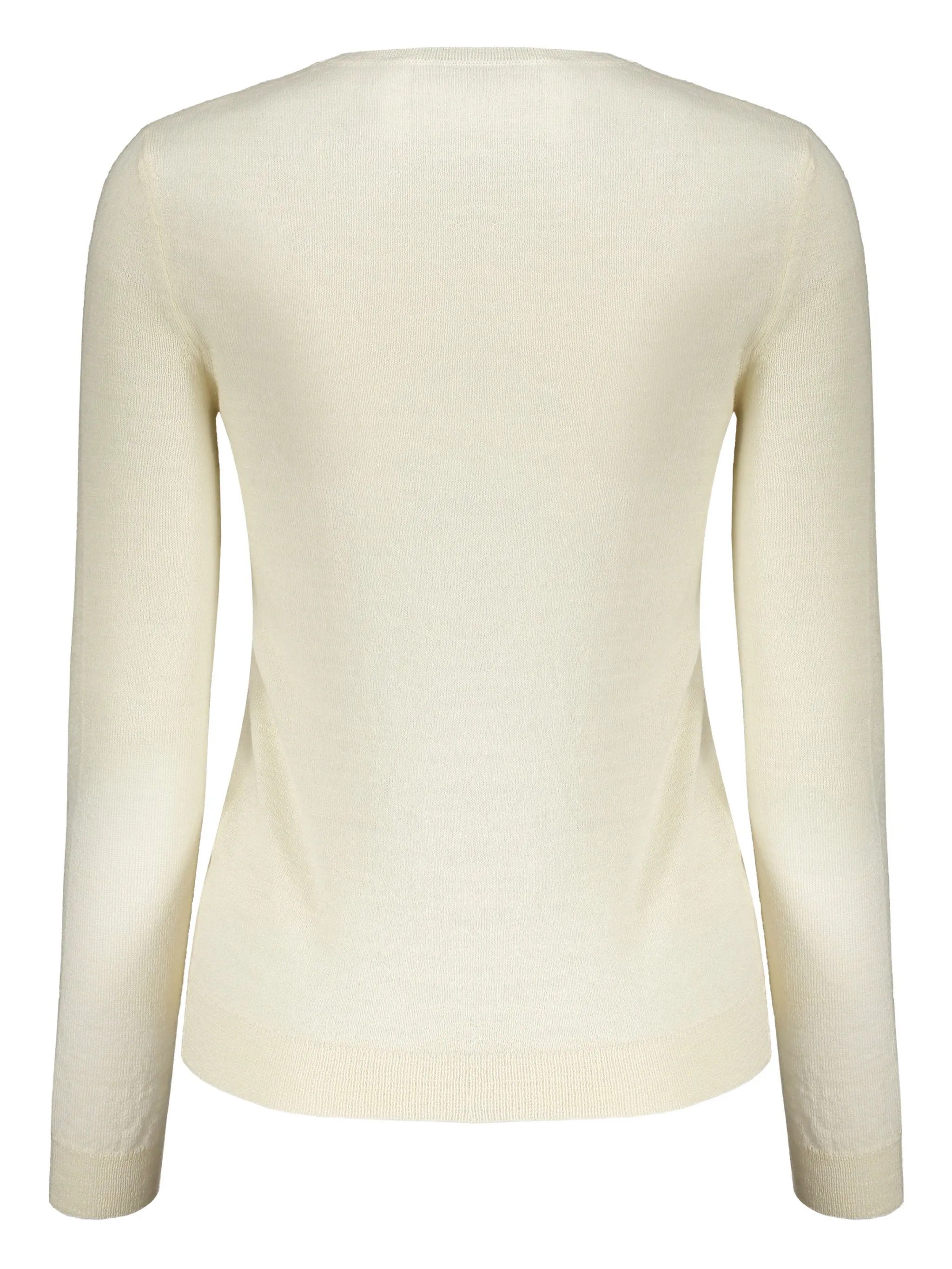 Valentino o1y0326 Crewneck Sweater in Ivory Size M / US 6-8 / IT 42-44 - 2 Thumbnail