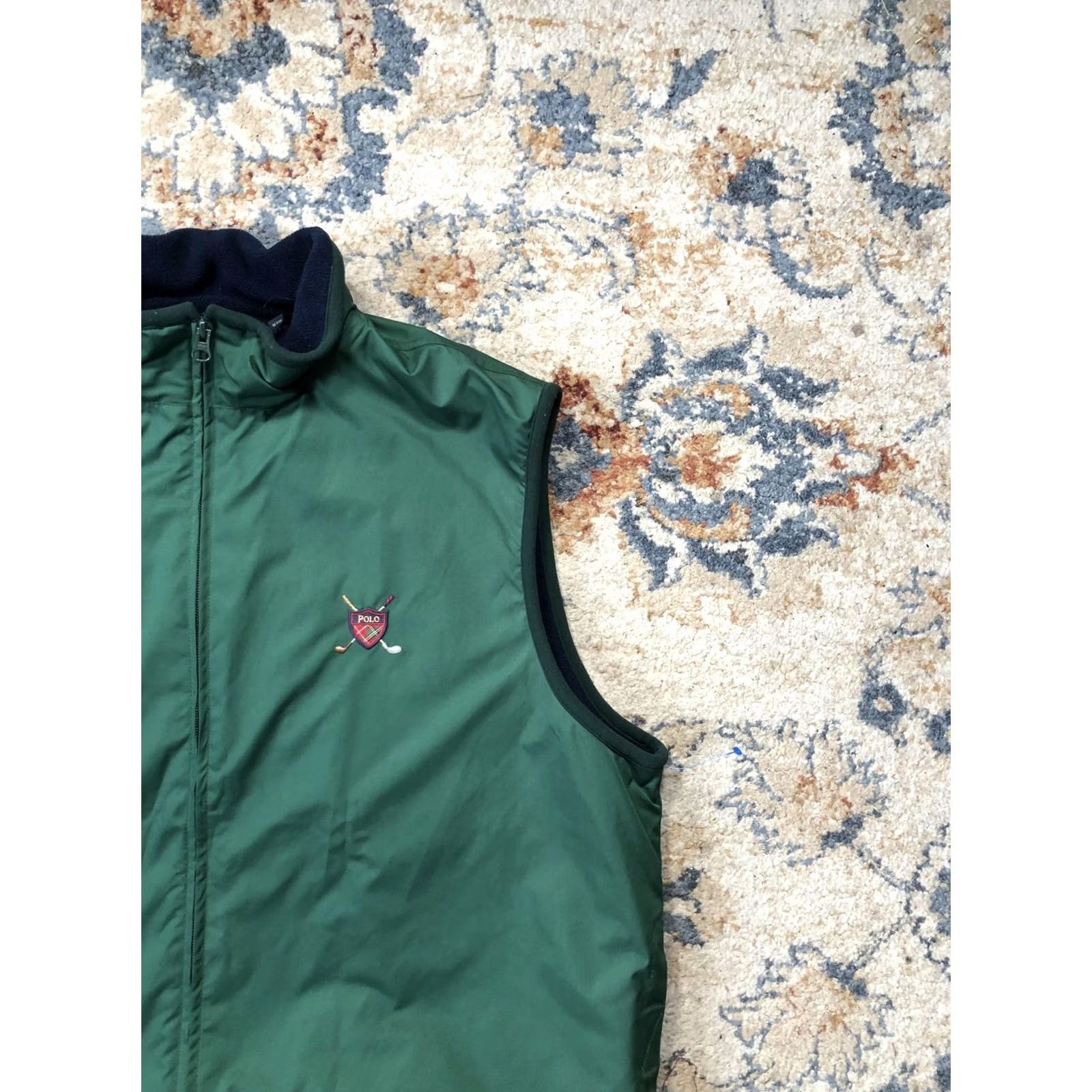 Polo Ralph Lauren VINTAGE Polo Golf Ralph Lauren Vest Mens XL Green Fleece Lined Full Zip Windbreaker Size US XL / EU 56 / 4 - 4 Thumbnail