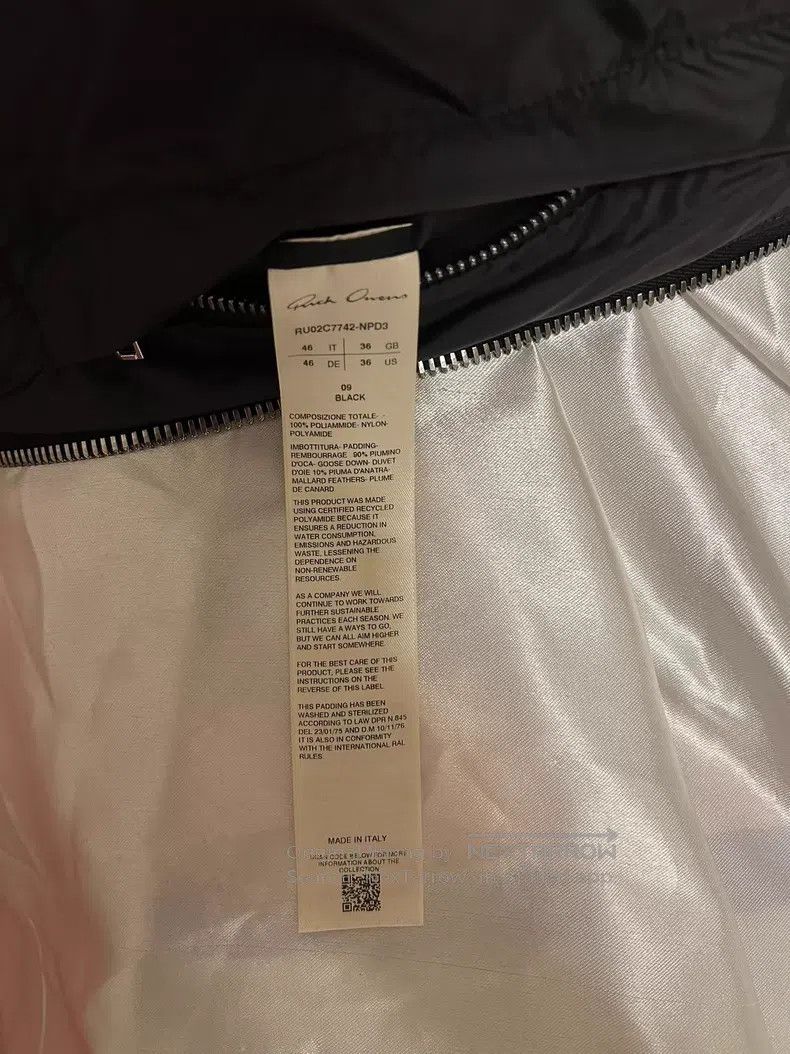 Rick Owens Rick Owens 23 FW turtleneck down jacket Size US S / EU 44-46 / 1 - 5 Thumbnail