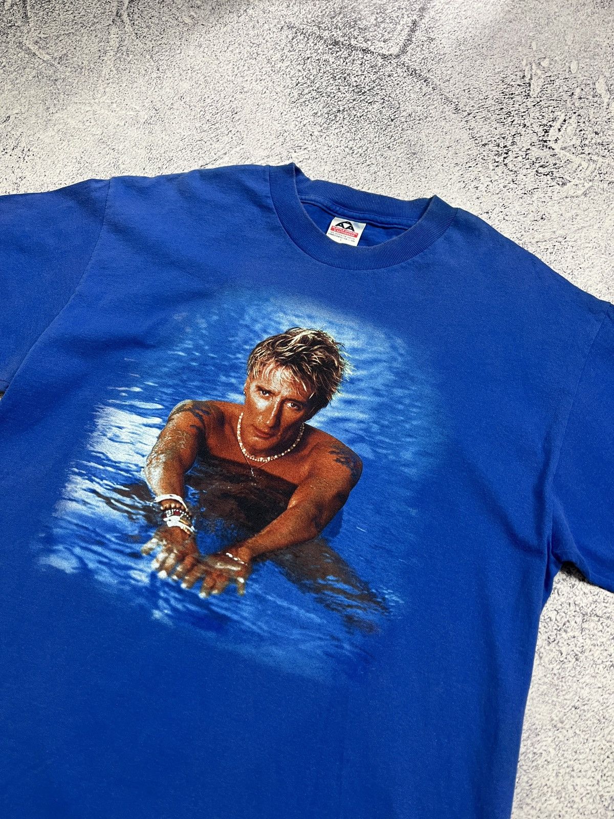 Band Tees × Vintage Rod Stewart Tonight's The Night Las Vegas New Years T-Shirt Size US L / EU 52-54 / 3 - 5 Thumbnail