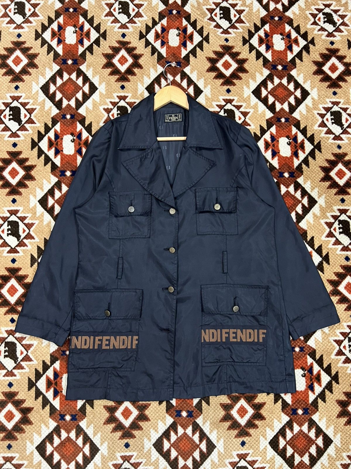 Fendi Vtg 90's Fendi Jacket Size L / US 10 / IT 46 - 1 Thumbnail