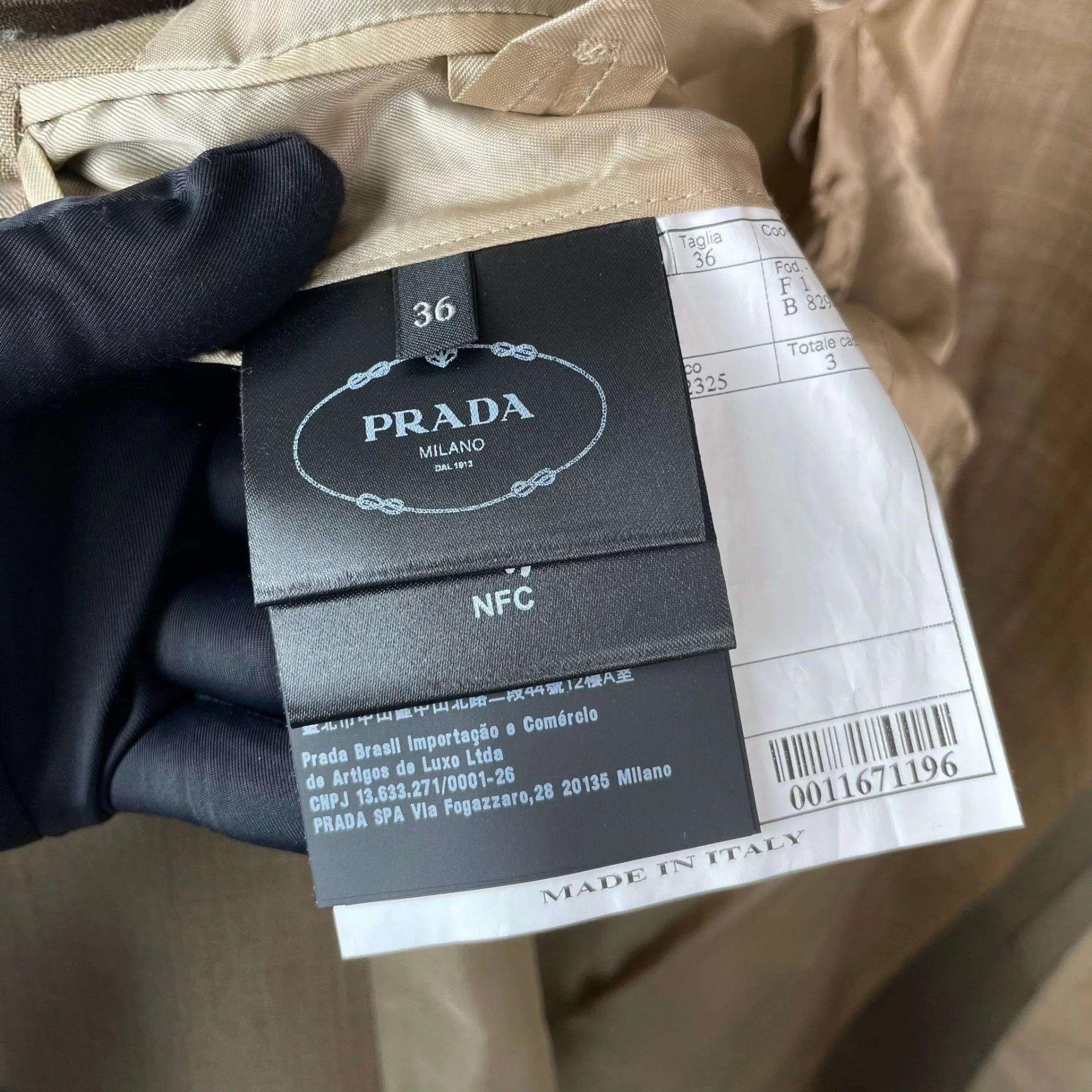 Prada Prada 23 Beige Trench Coat 36 Size XS / US 0-2 / IT 36-38 - 5 Thumbnail