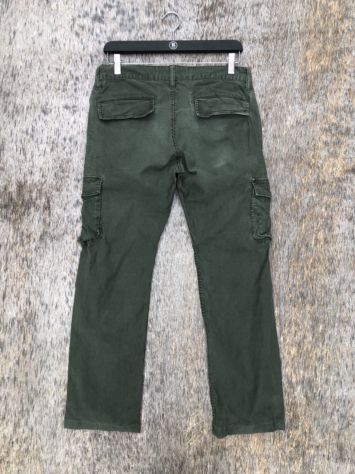 Japanese Brand Unbrand Green Cargo Pants Multipocket Tactical Like New Size US 31 - 5 Thumbnail