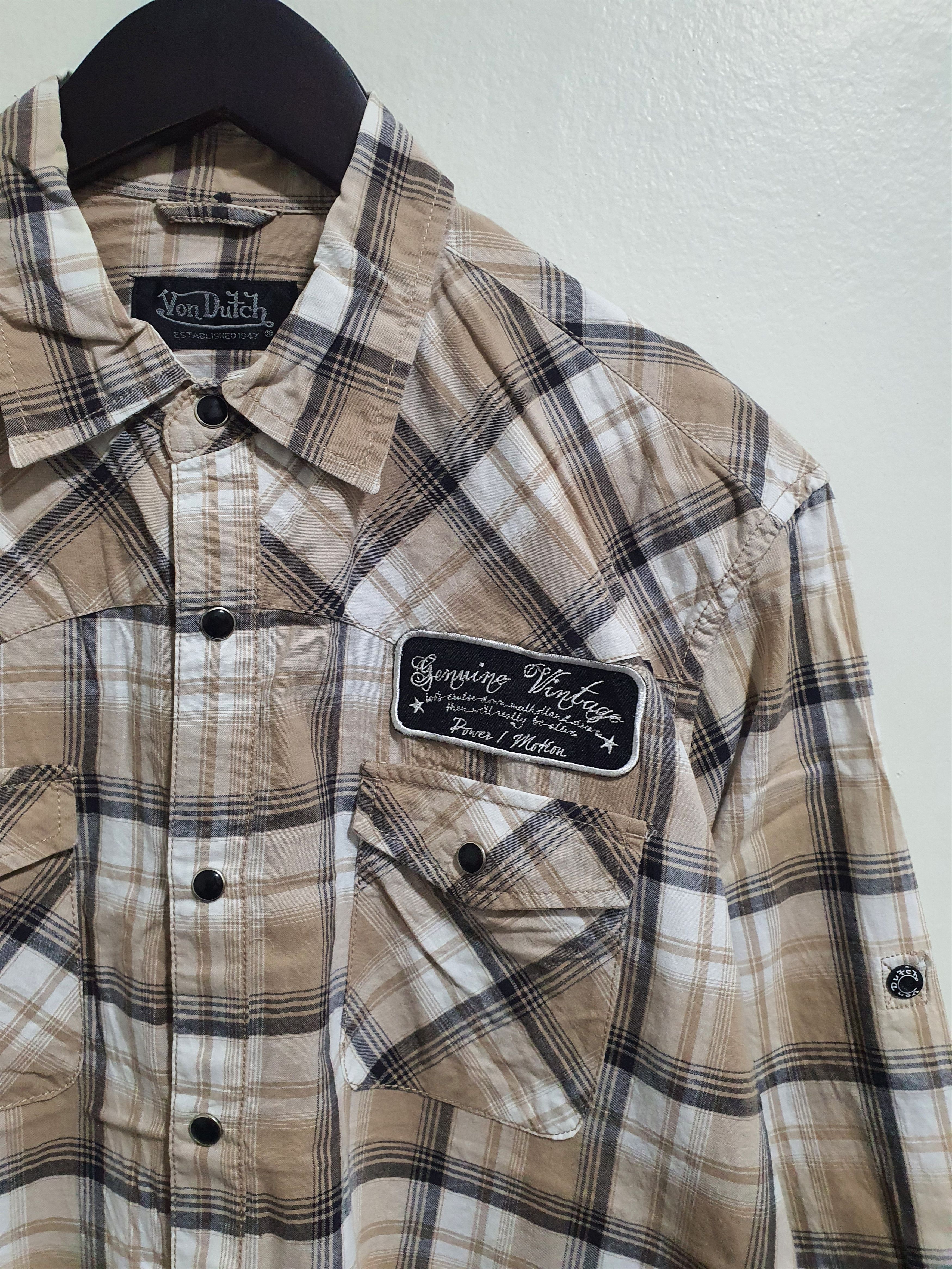 Von Dutch VON DUTCH 21.5/28.5 SNAP BUTTON 3 QUARTER SLEEVE Size L / US 10 / IT 46 - 1 Thumbnail