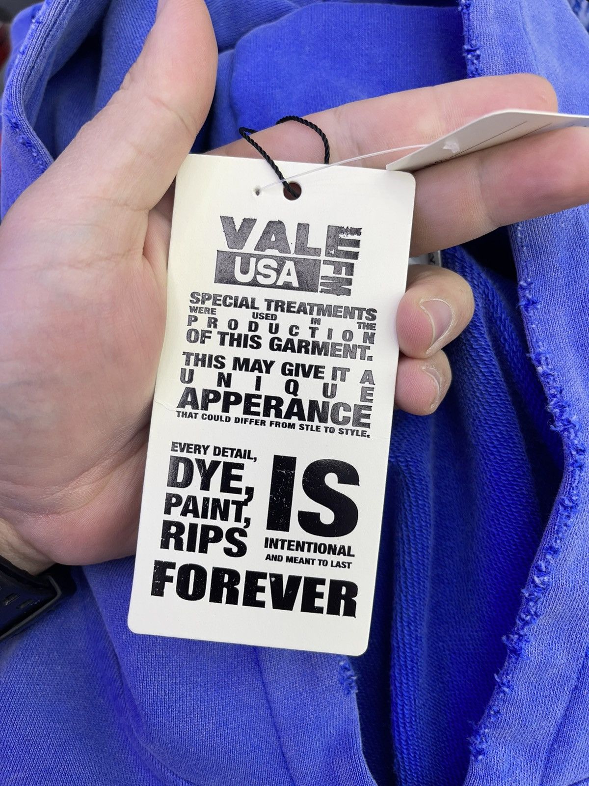 Vale Vale lives hoodie (blue) Size US M / EU 48-50 / 2 - 4 Thumbnail