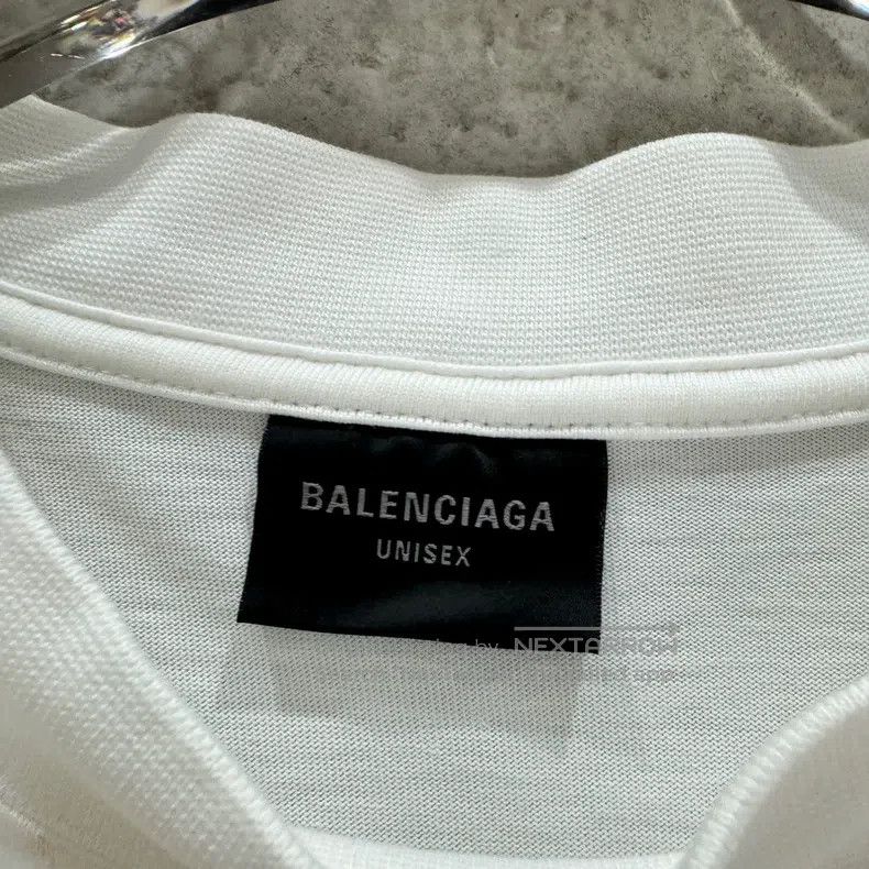 Balenciaga Balenciaga White 3B Embroidered Contrast Short Sleeve Size US L / EU 52-54 / 3 - 3 Thumbnail