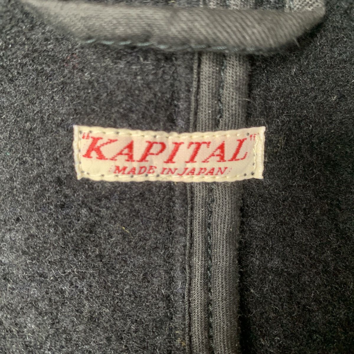 Kapital Japan Wool Coat + Parts Leather