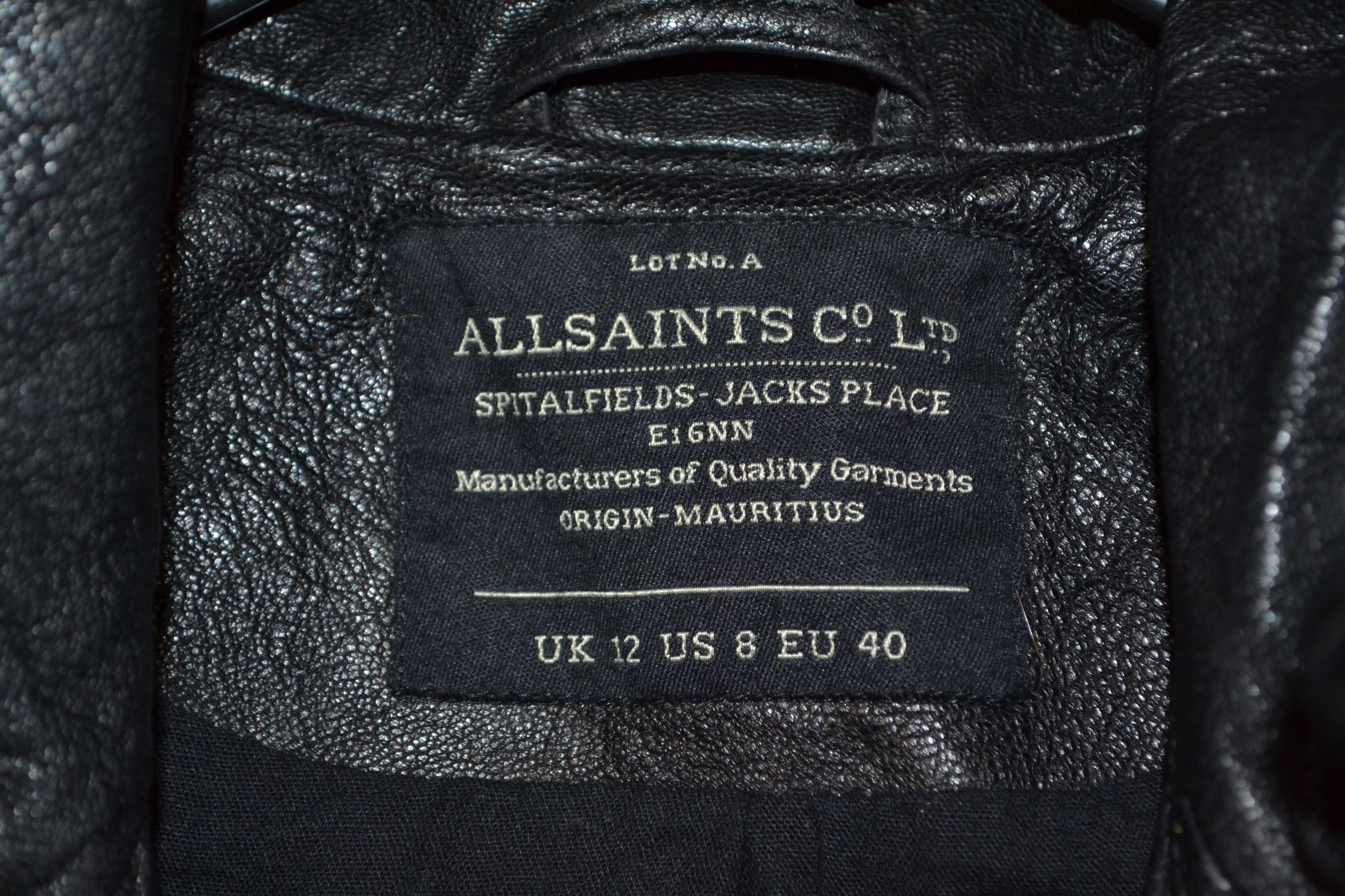 Allsaints All Saints Belvedere Leather Biker Jacket 8 US Size M / US 6-8 / IT 42-44 - 6 Thumbnail