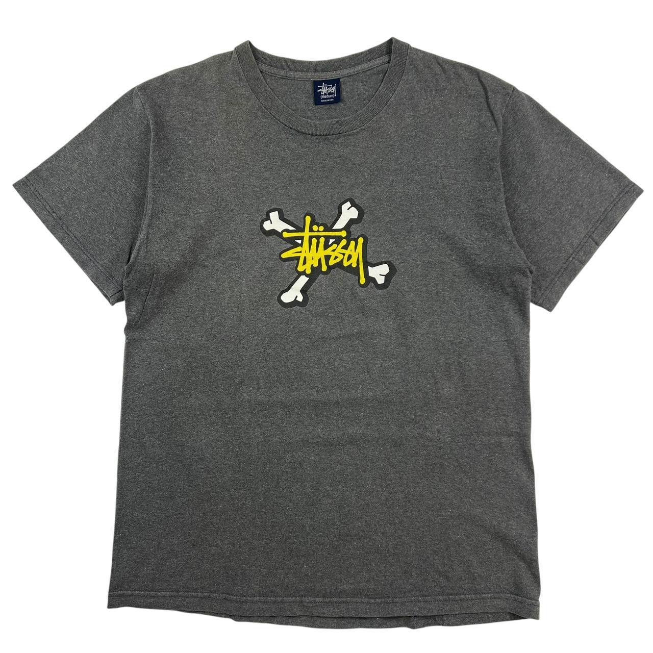 Stussy Vintage 2000s Stussy Crossed Bones T-Shirt - Medium Size US M / EU 48-50 / 2 - 1 Thumbnail