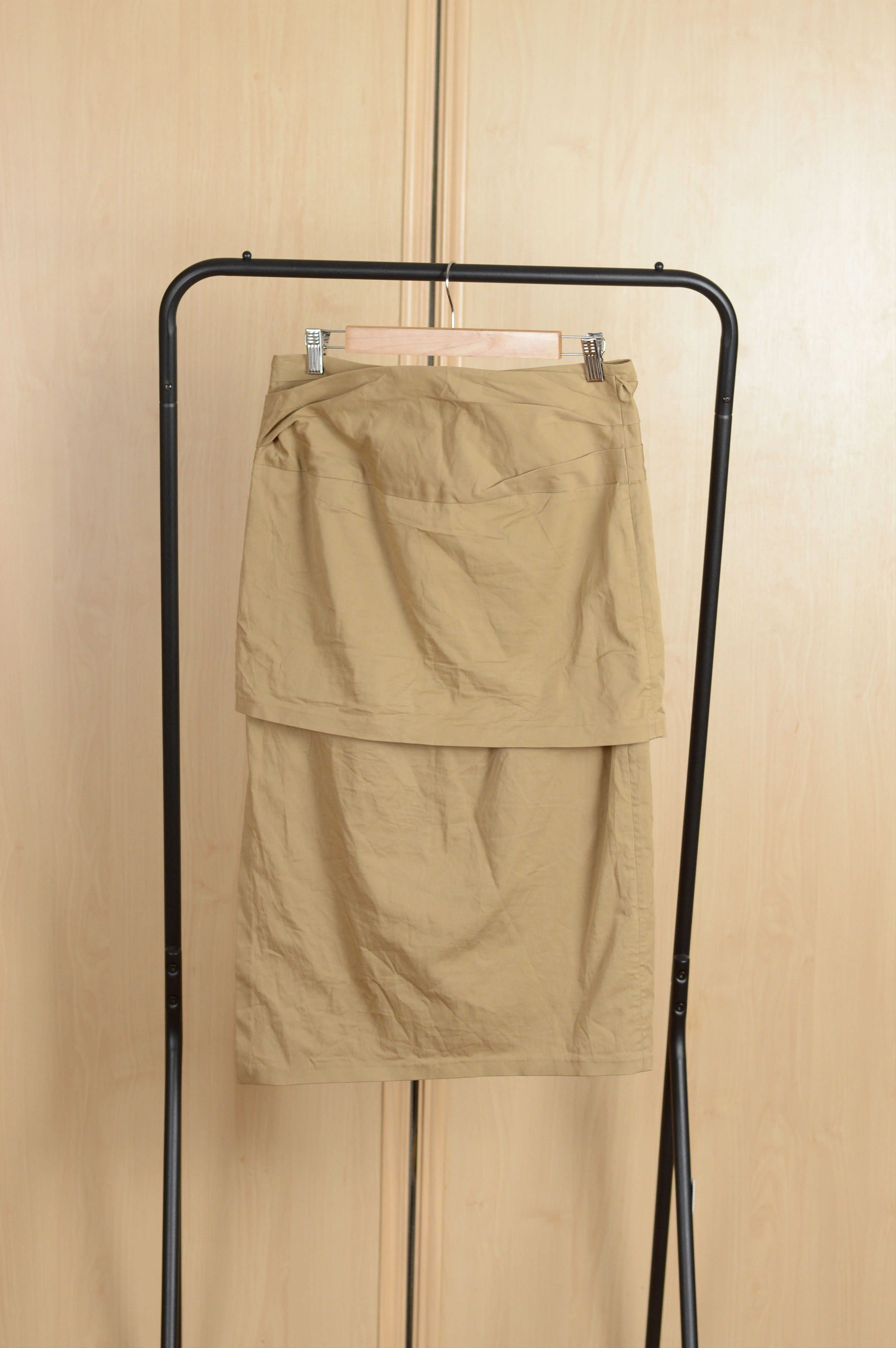 Brunello Cucinelli Brunello Cucinelli Beige Cotton Skirt Size 32" / US 10 / IT 46 - 4 Thumbnail
