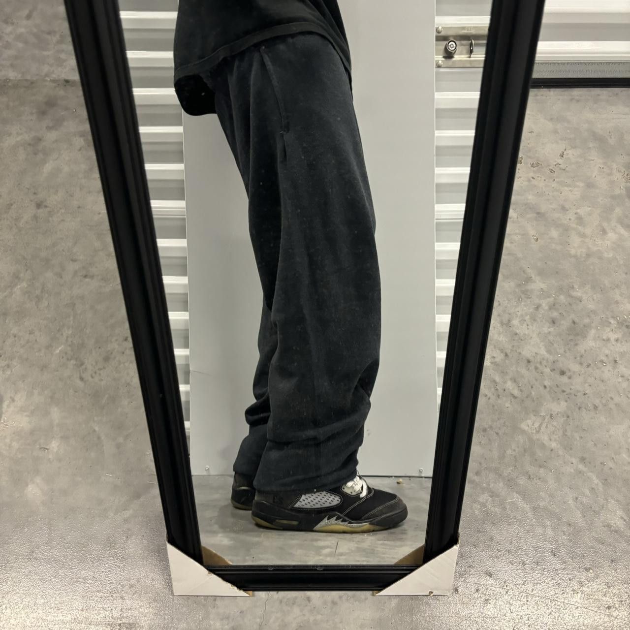 Japanese Brand × Vintage Crazy Vintage Y2K/2000s Dark Grey Skater Essential Sweatpants! Size US 32 / EU 48 - 2 Thumbnail
