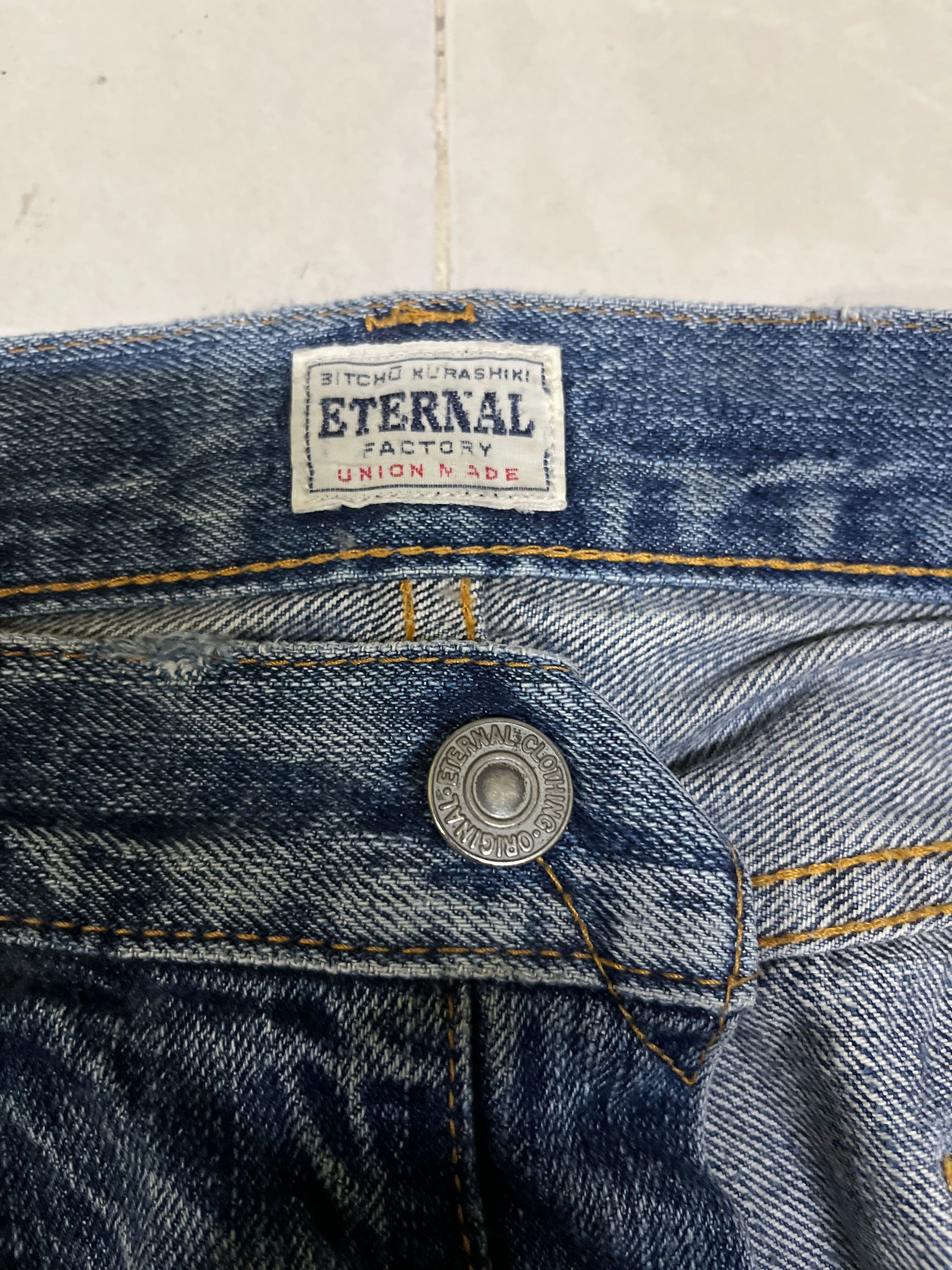 Eternal × Japanese Brand Eternal Japan Washed Ripped Jeans Low Rise Size US 34 / EU 50 - 5 Thumbnail