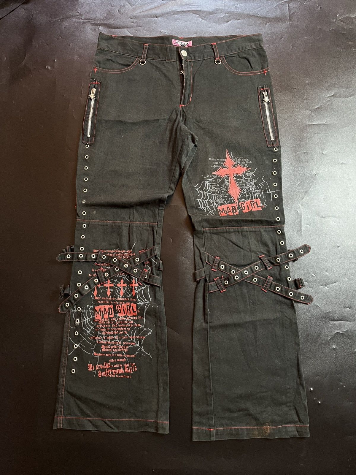 Japanese vintage Flared Mad Punk gothic